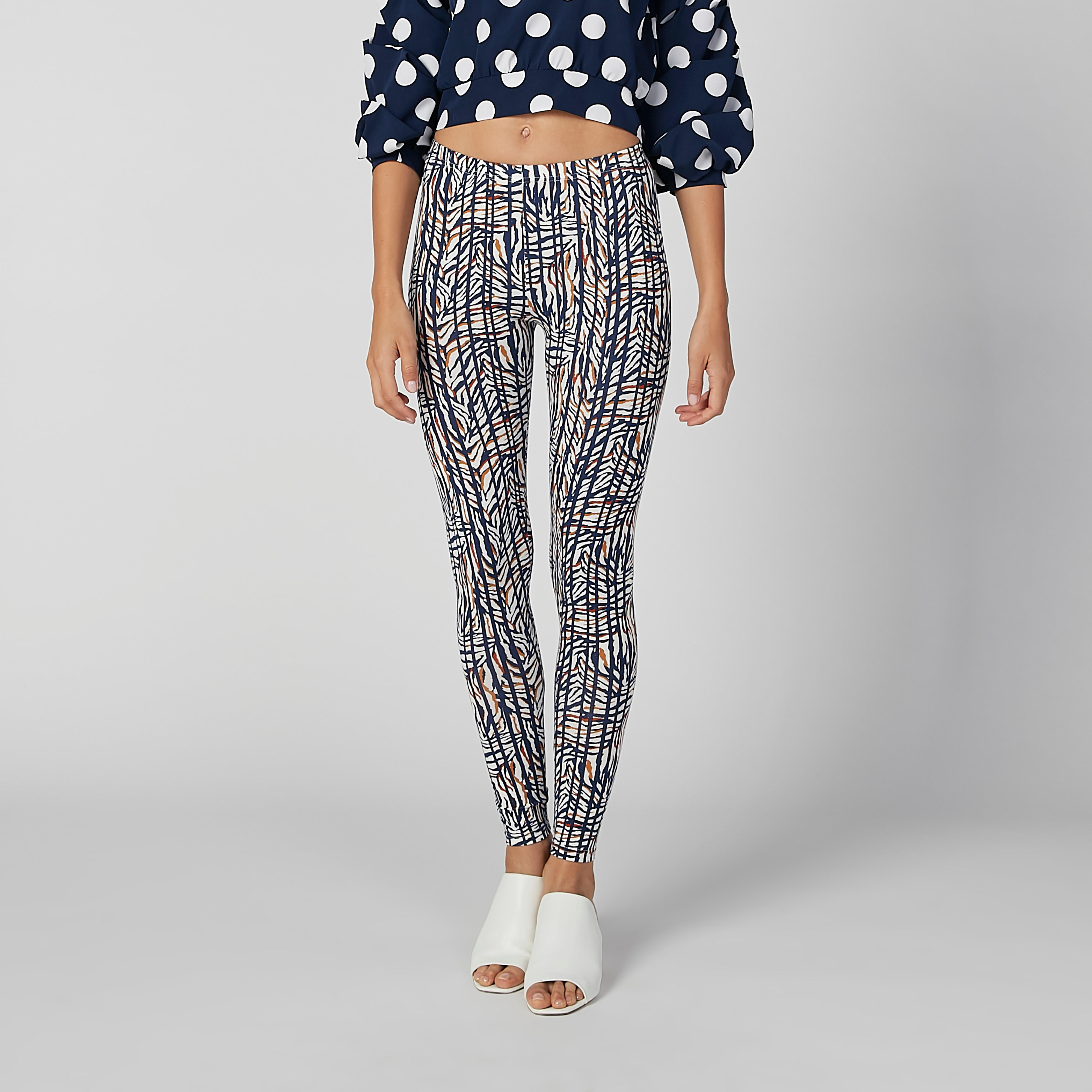 Printed Leggings with Elasticised Waistband-women-clothing-bottoms-leggings-image-3