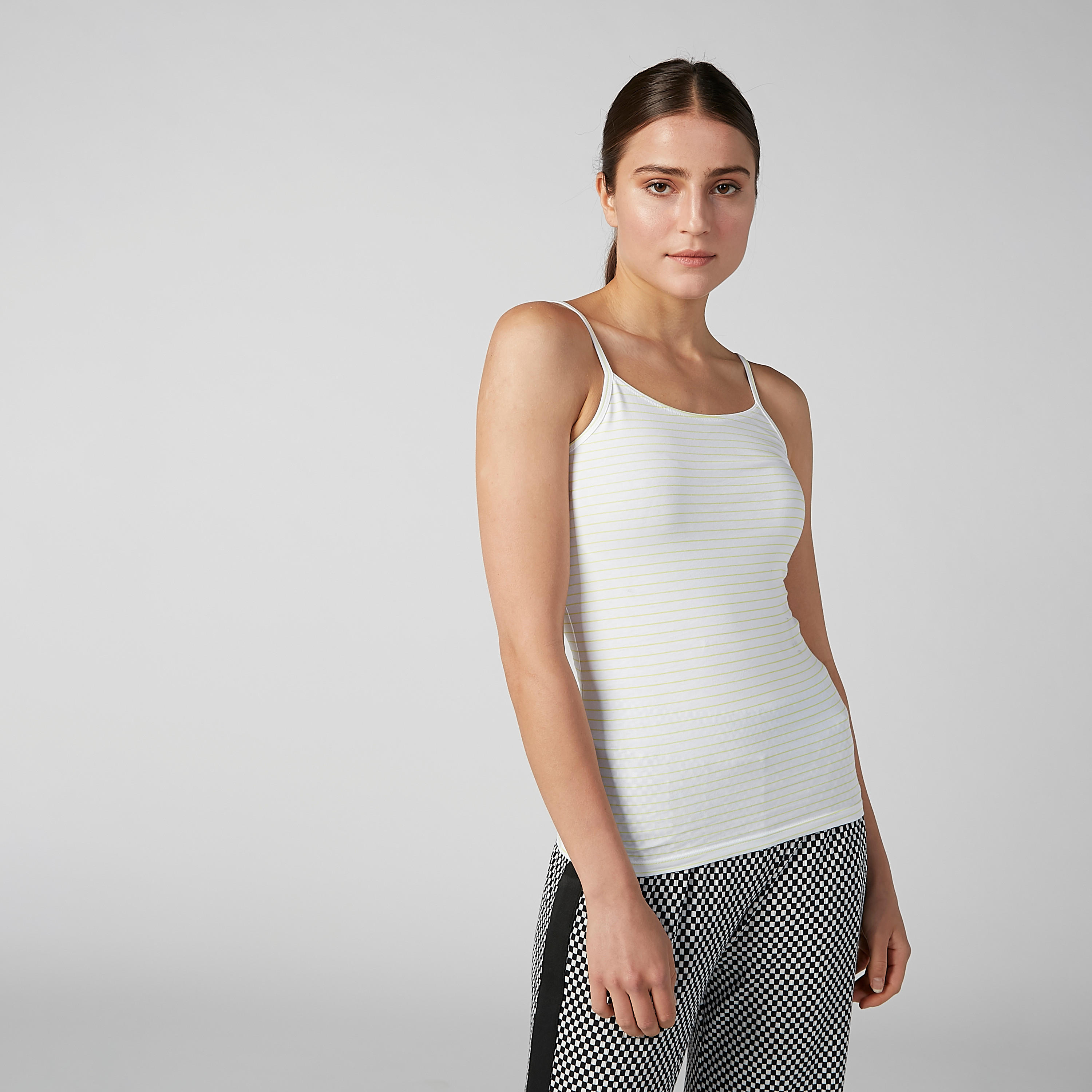 Plain Camisole with Scoop Neck and Spaghetti Straps-women-clothing-tshirts-image-1