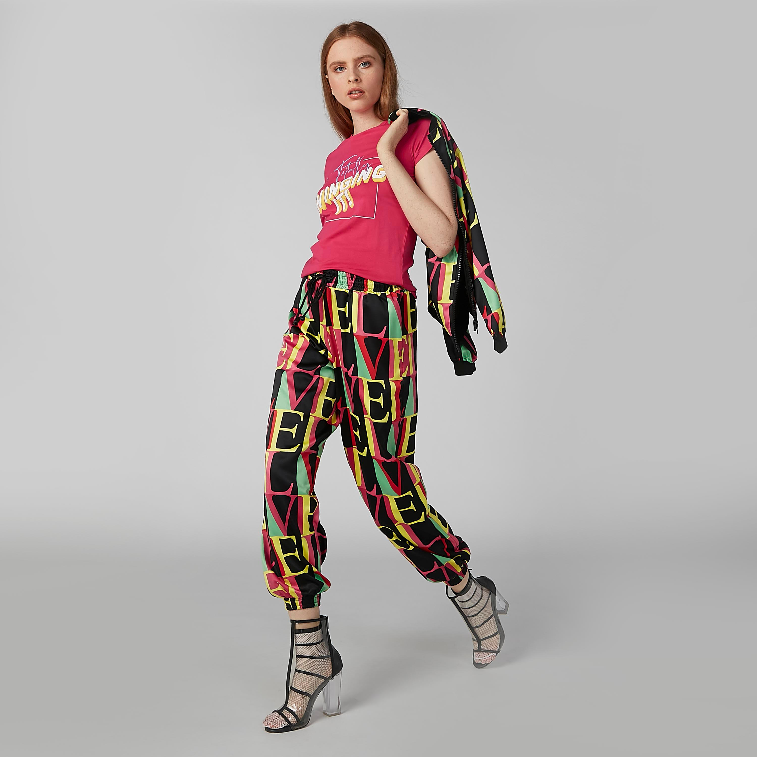 Printed T-shirt in Slim-Fit with Cap Sleeves-women-clothing-tshirts-image-2