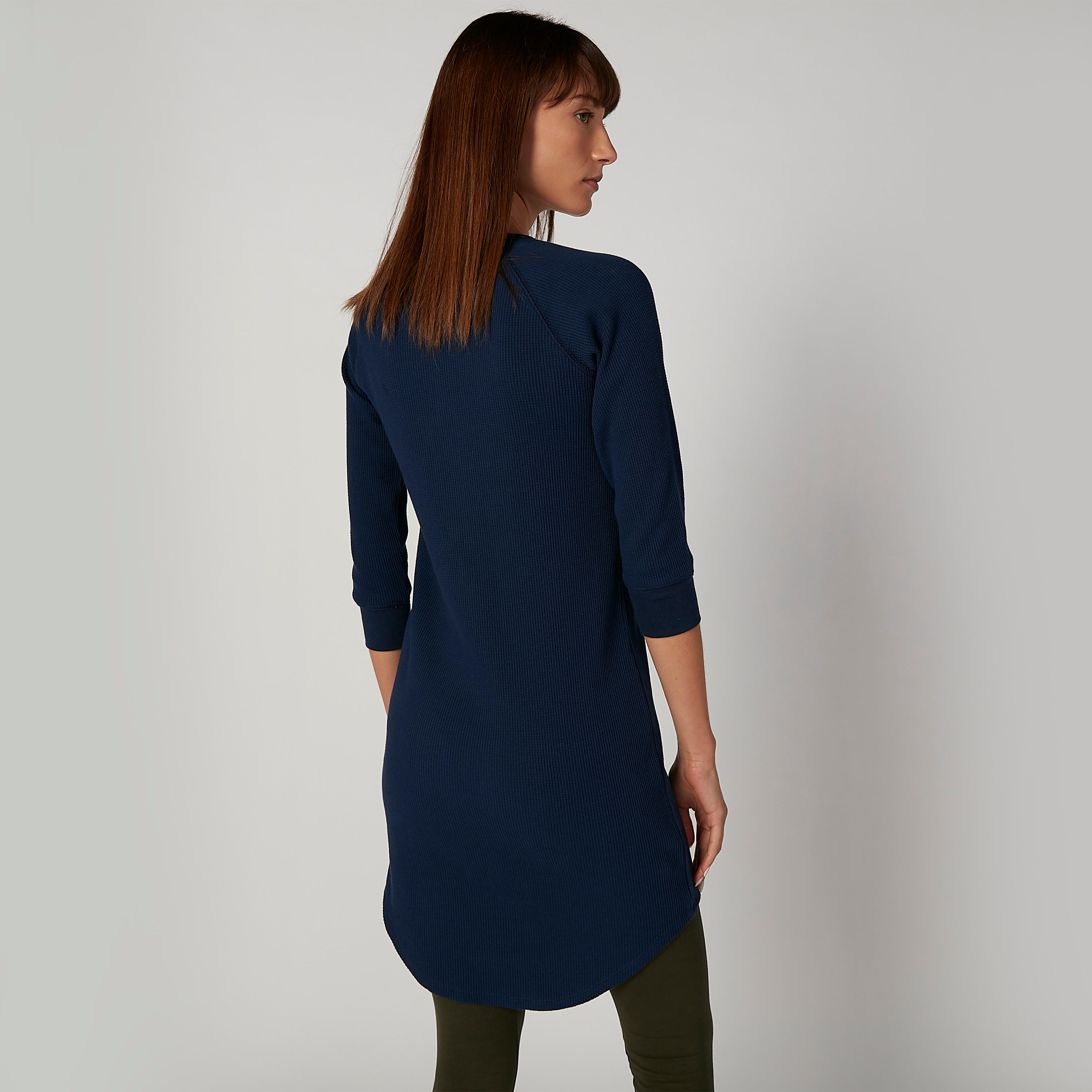 تونيك بارز الملمس بياقة مستديرة وأكمام 3/4-women-clothing-shirtsandblouses-blouses-image-5