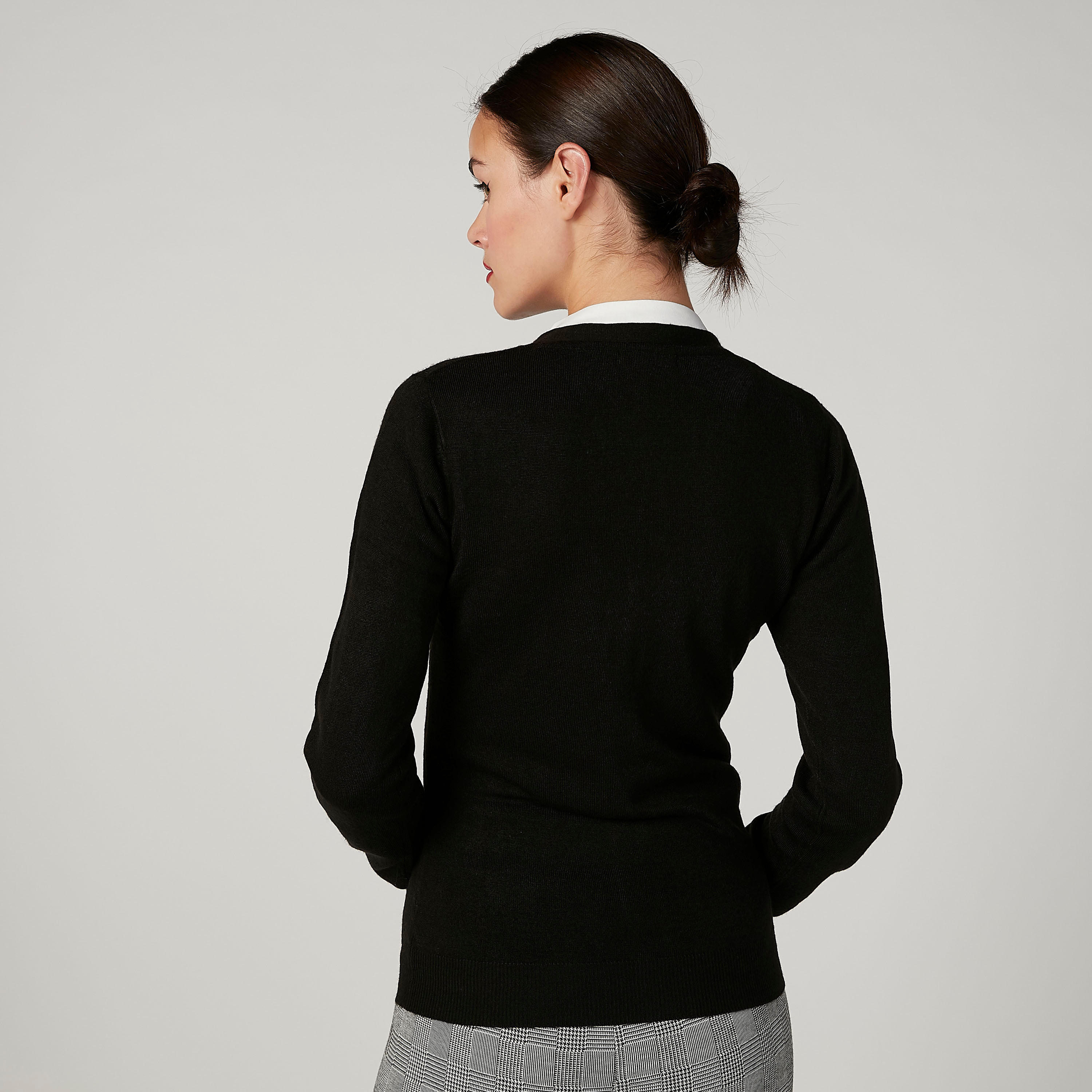 كارديجان بارز الملمس بياقة V وأكمام طويلة-women-clothing-cardigansandjumpers-jumpers-image-4