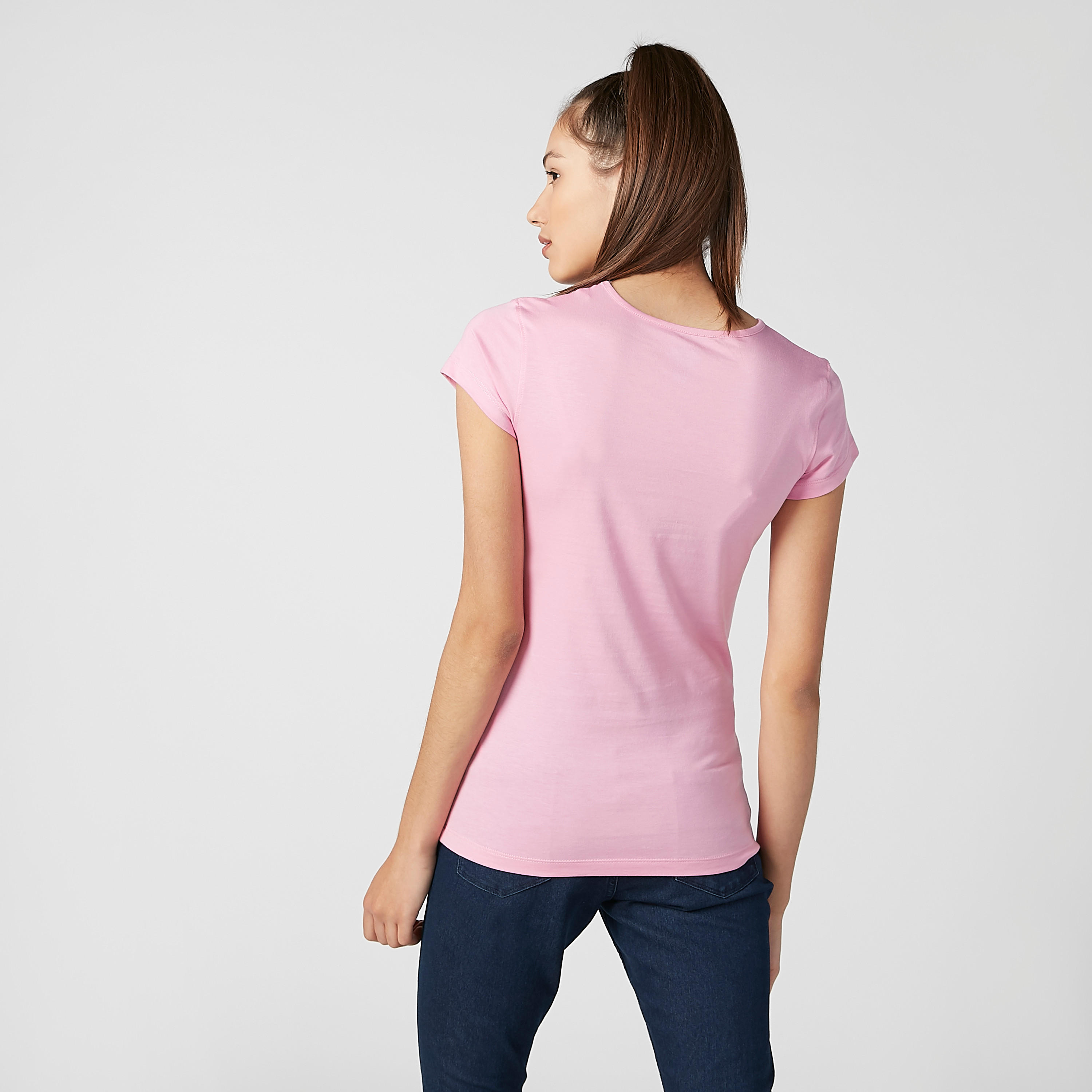 تيشيرت مستدام سليم بأكمام كاب وطبعات-women-clothing-tshirts-image-3