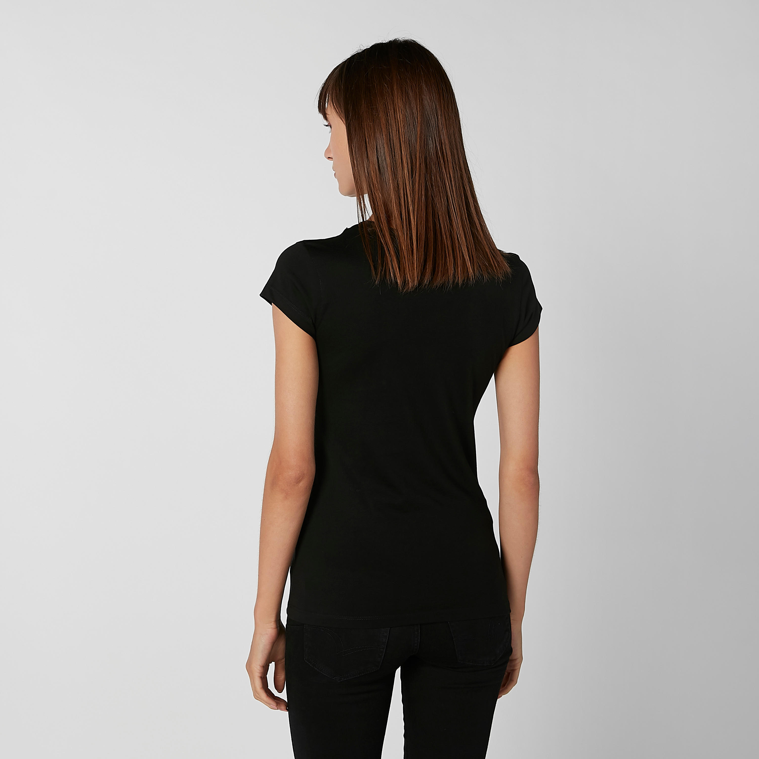 Sustainable Slim Fit Printed Round Neck T-shirt with Cap Sleeves-women-clothing-tshirts-image-3