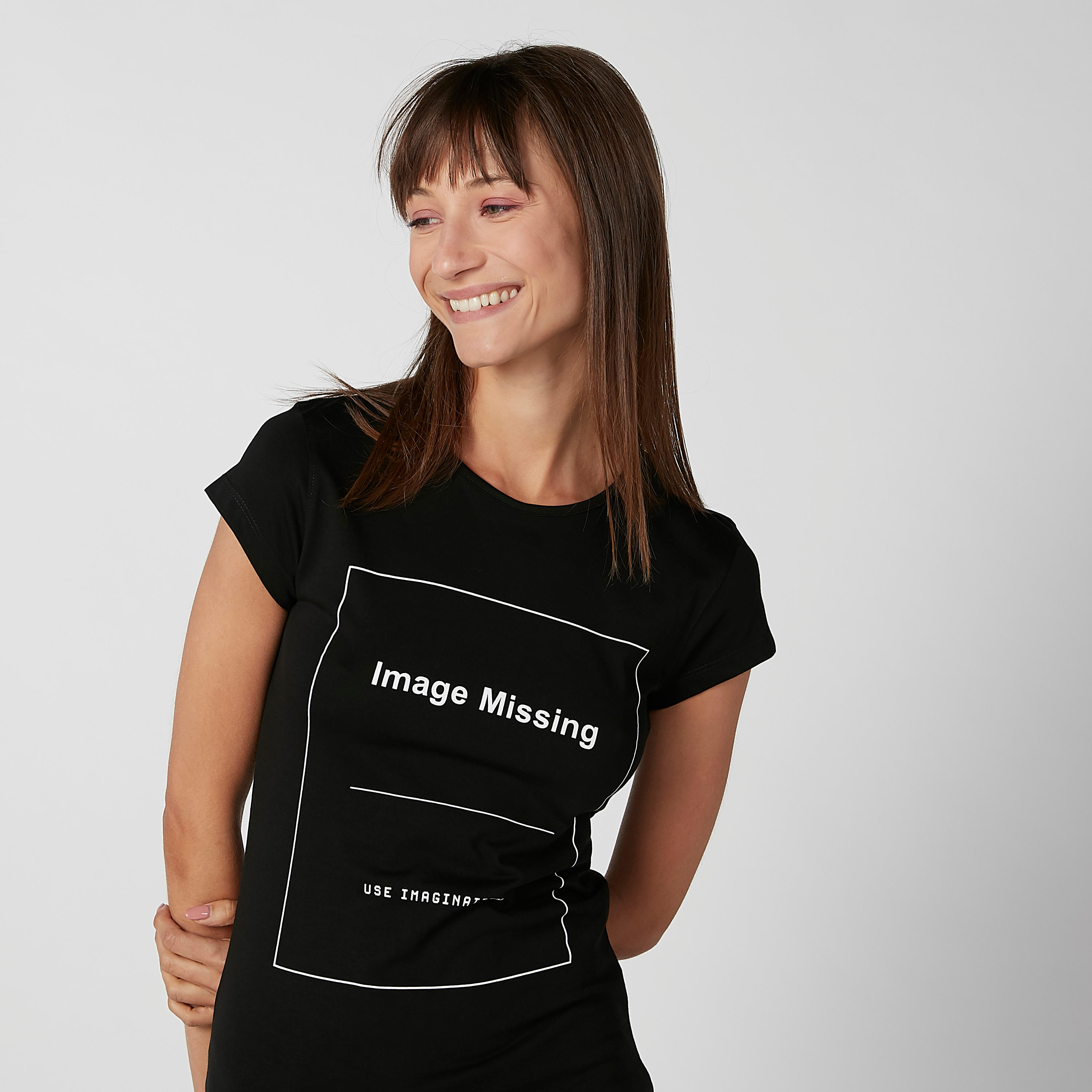 Sustainable Slim Fit Printed Round Neck T-shirt with Cap Sleeves-women-clothing-tshirts-image-4