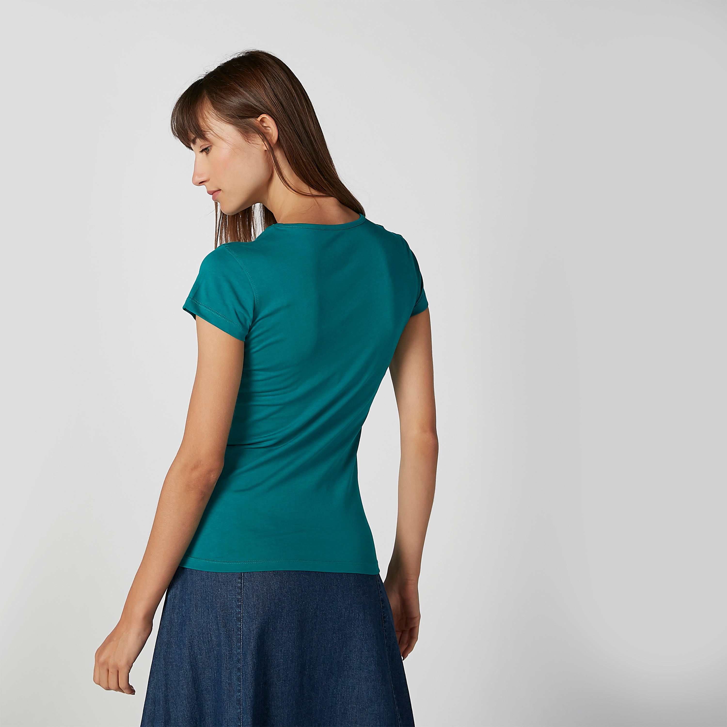 Sustainable Slim Fit Printed T-shirt with Cap Sleeves-women-clothing-tshirts-image-3
