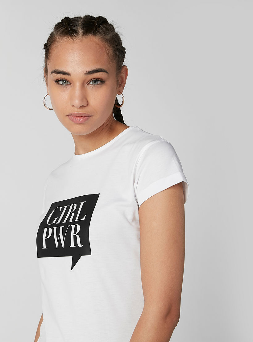 Sustainable Slim Fit Printed T-shirt with Cap Sleeves-women-clothing-tshirts-image-3
