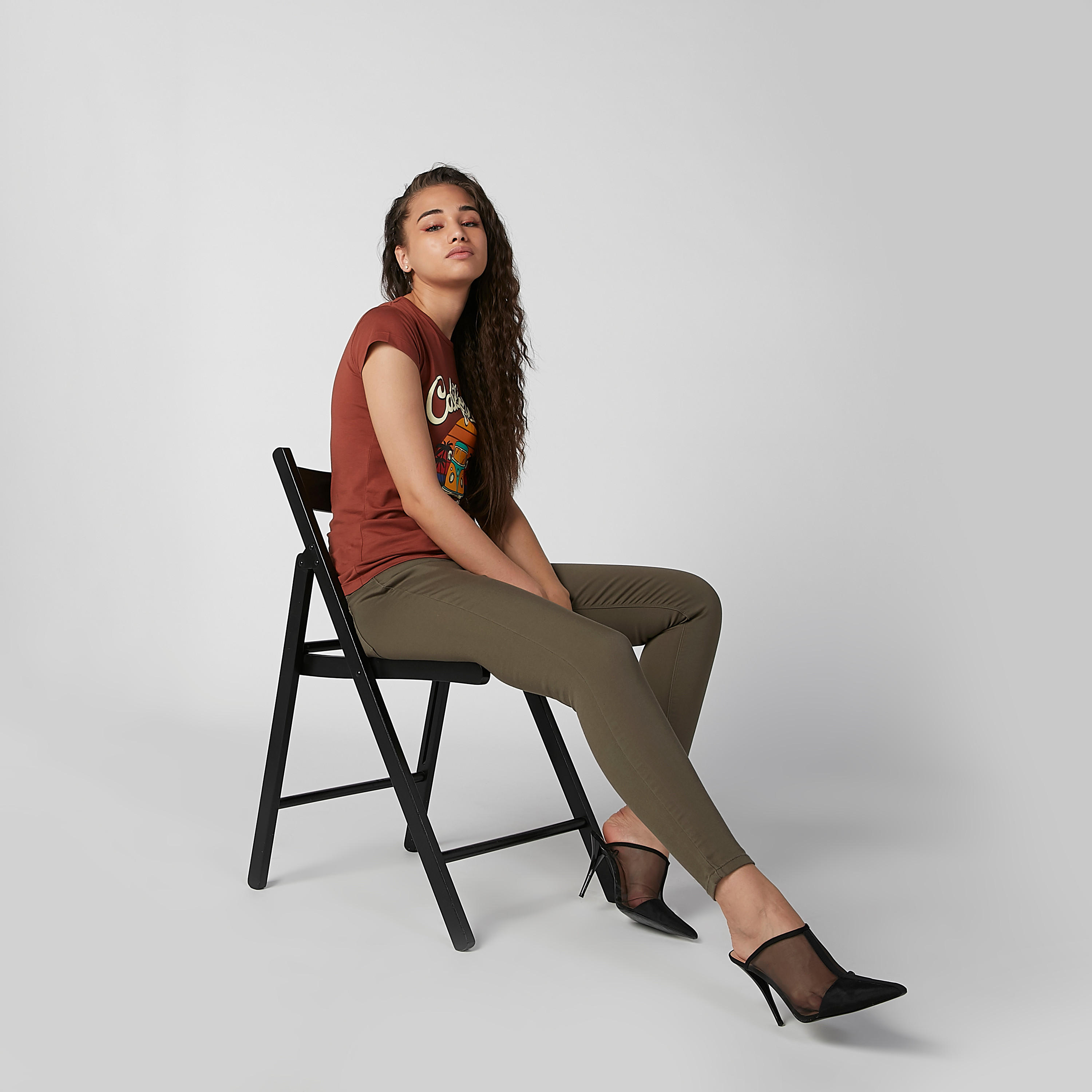 Sustainable Slim Fit Printed T-shirt with Cap Sleeves-women-clothing-tshirts-image-2