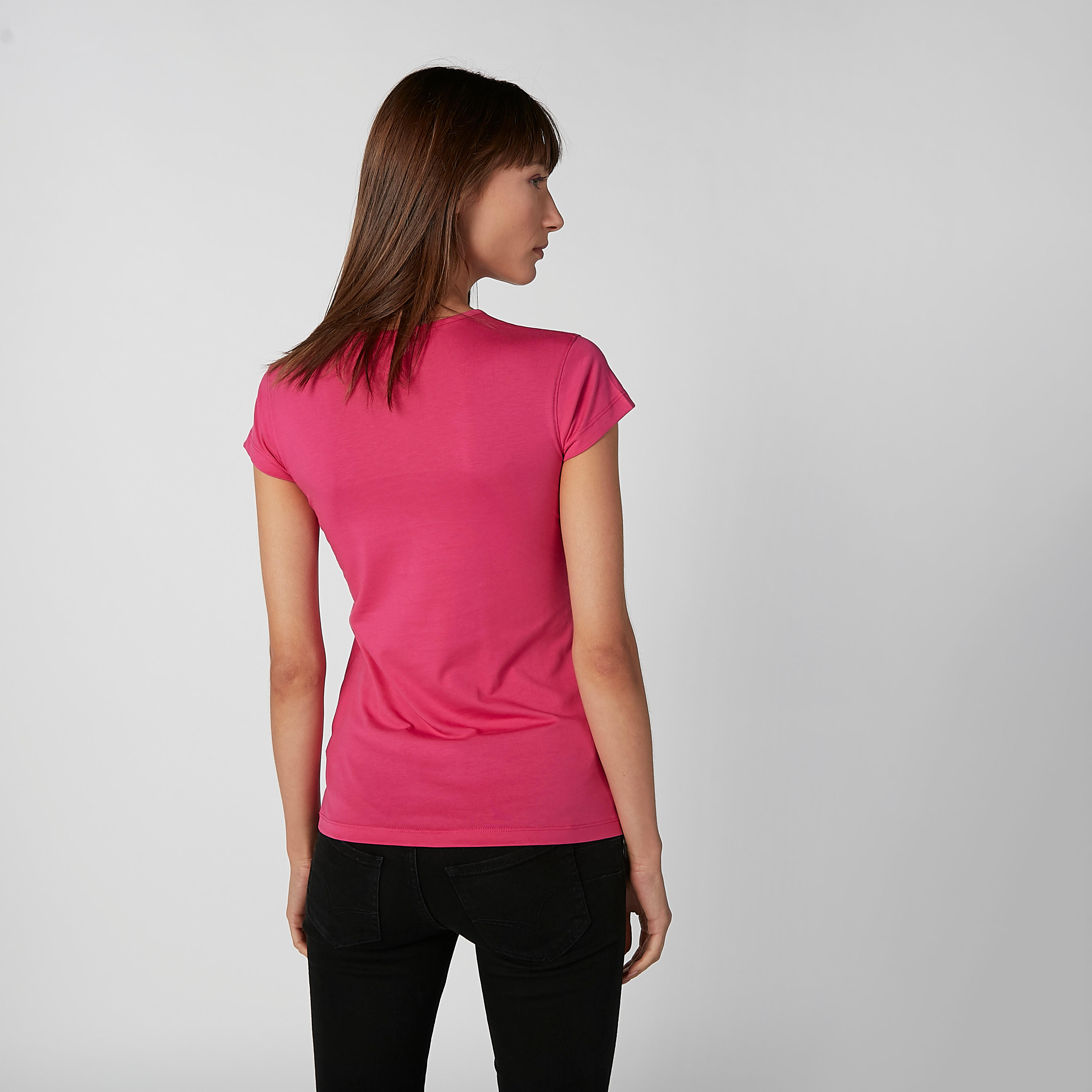 تيشيرت مستدام سليم بأكمام كاب وطبعات -women-clothing-tshirts-image-3