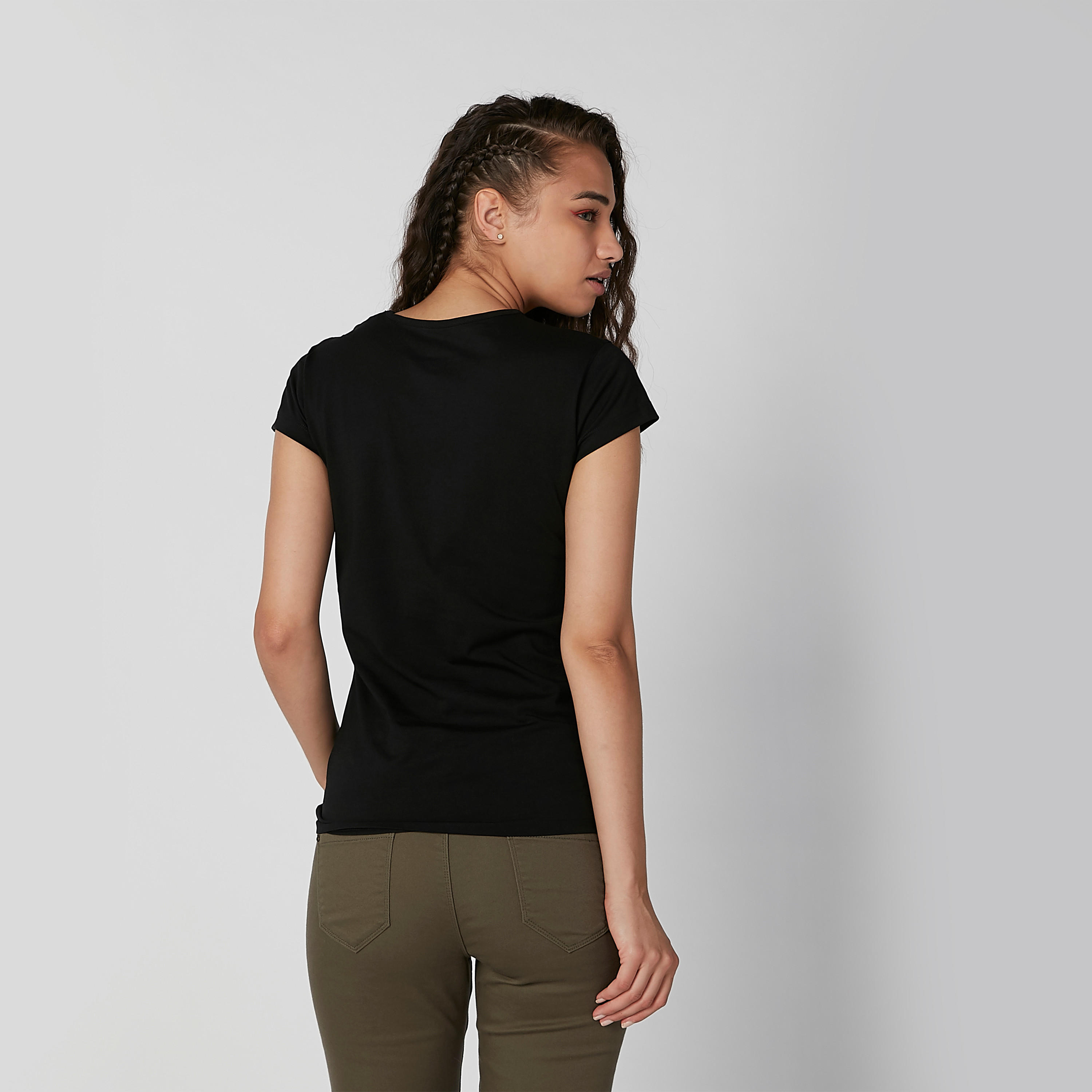 تيشيرت مستدام سليم بأكمام كاب وطبعات-women-clothing-tshirts-image-4