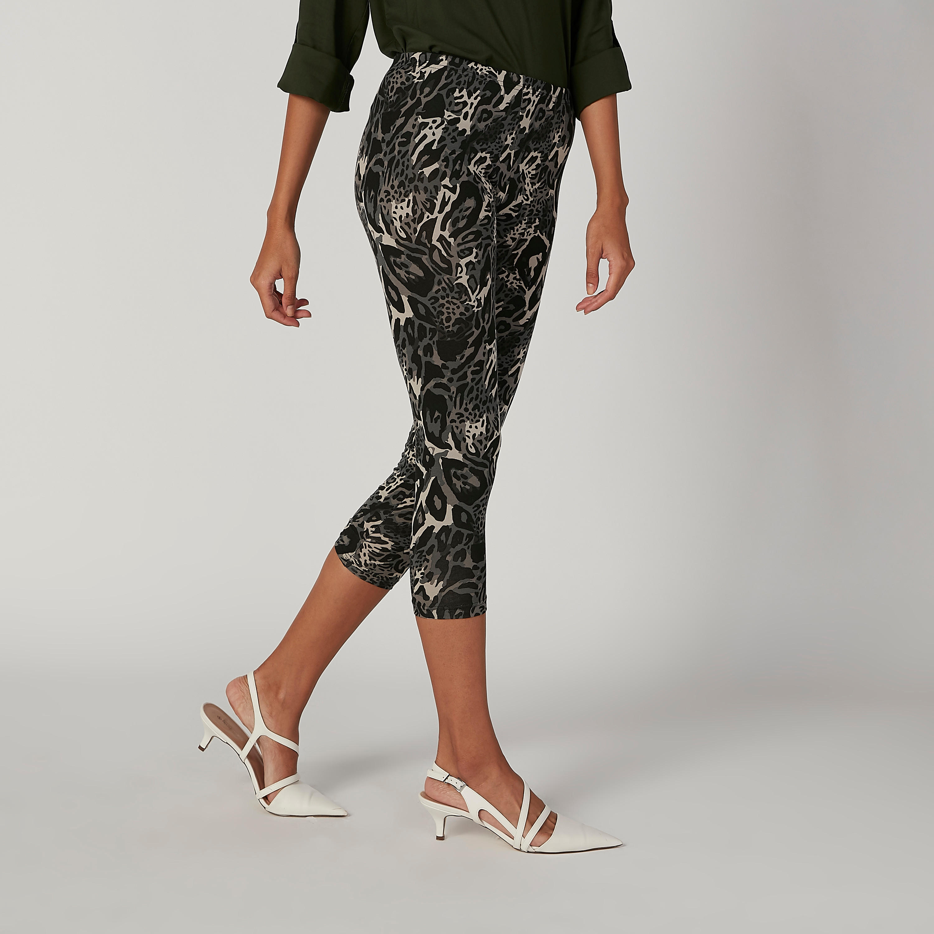 Printed 3/4 Leggings with Elasticised Waistband-women-clothing-bottoms-leggings-image-3