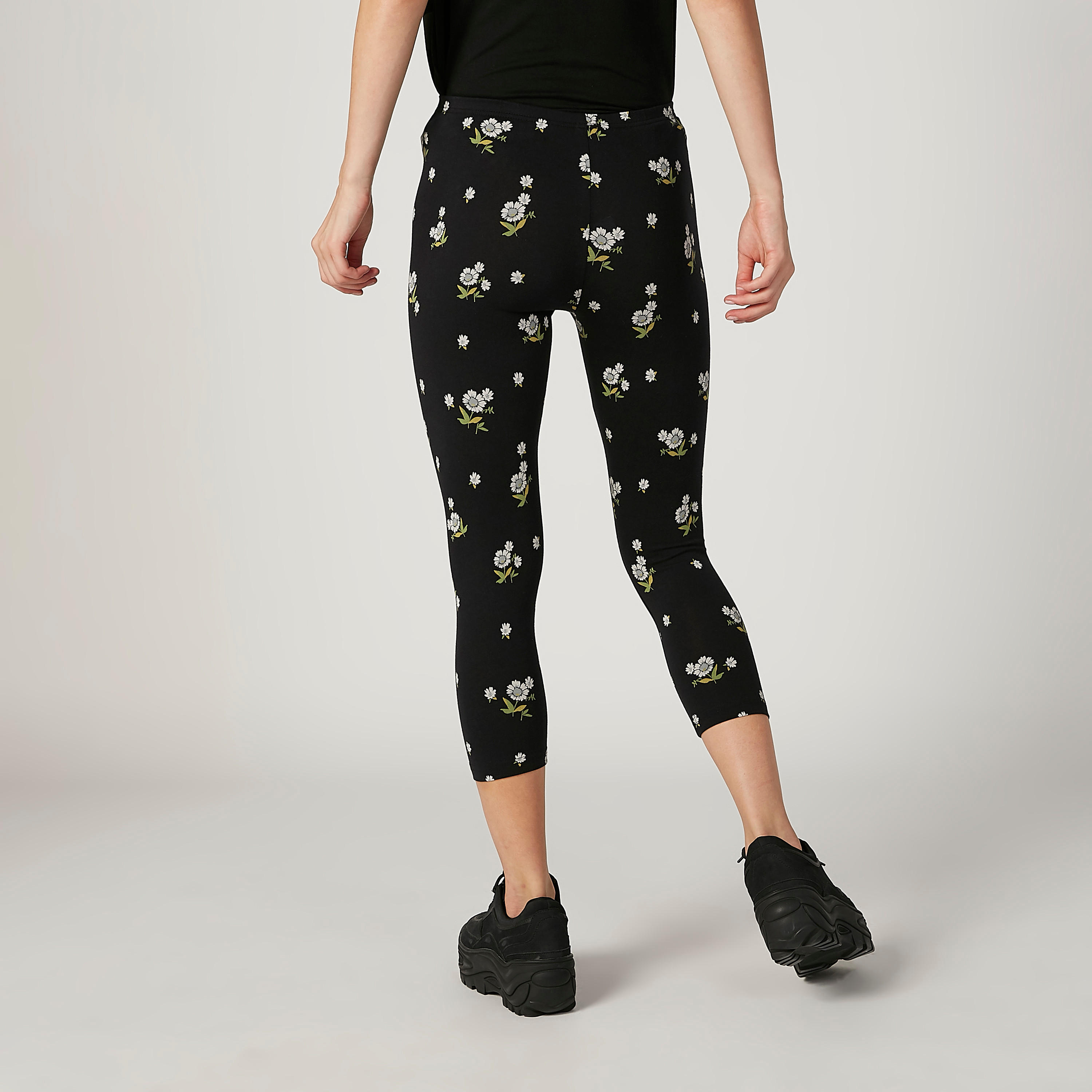 Printed 3/4 Leggings with Elasticised Waistband-women-clothing-bottoms-leggings-image-3