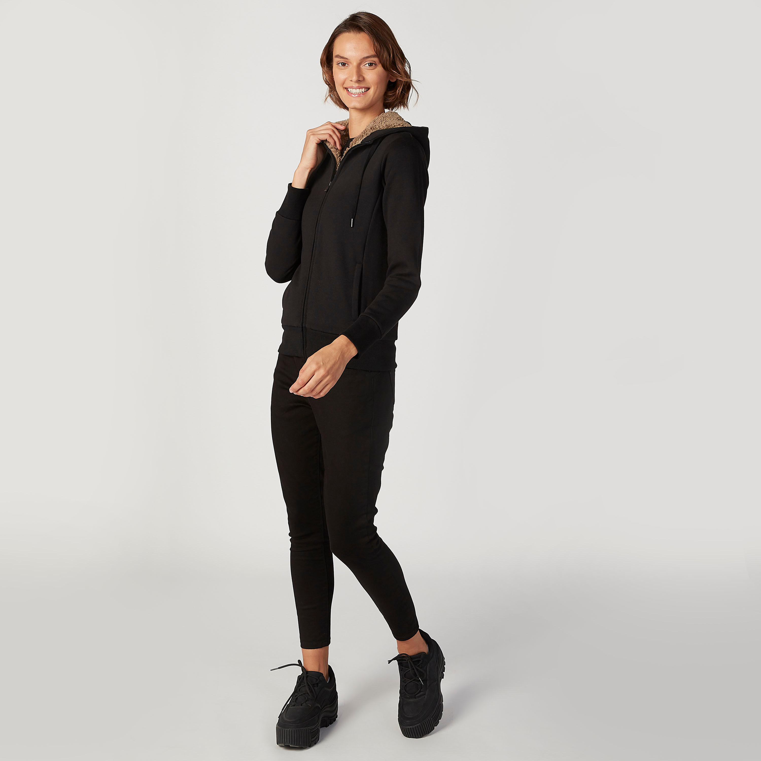 جاكيت سادة بقبعة وأكمام طويلة-women-winterwear-coatsandjackets-jackets-image-10