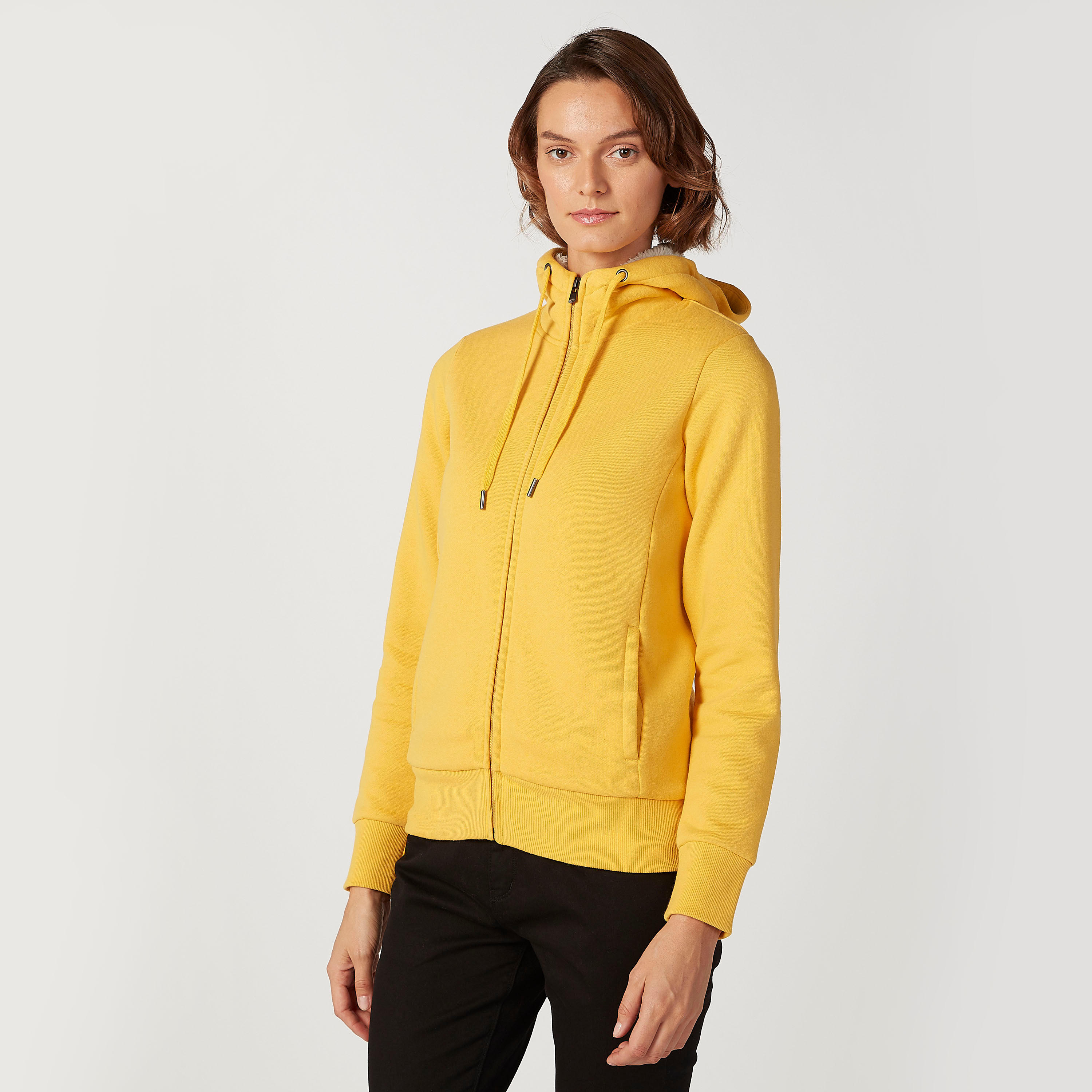 جاكيت سادة بقبعة وأكمام طويلة-women-winterwear-coatsandjackets-jackets-image-5