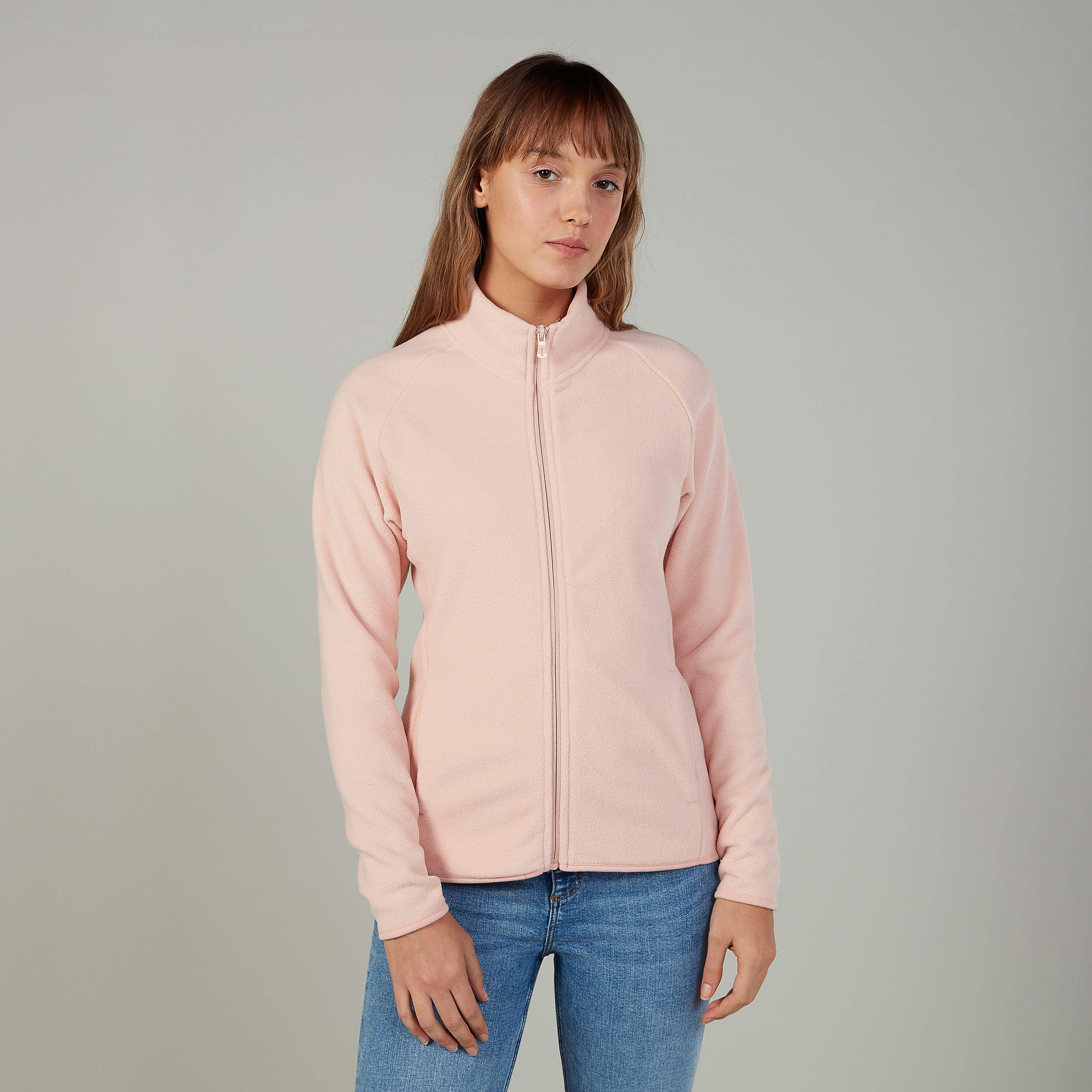 جاكيت بارز الملمس بأكمام طويلة وتفاصيل جيوب-women-winterwear-coatsandjackets-jackets-image-1
