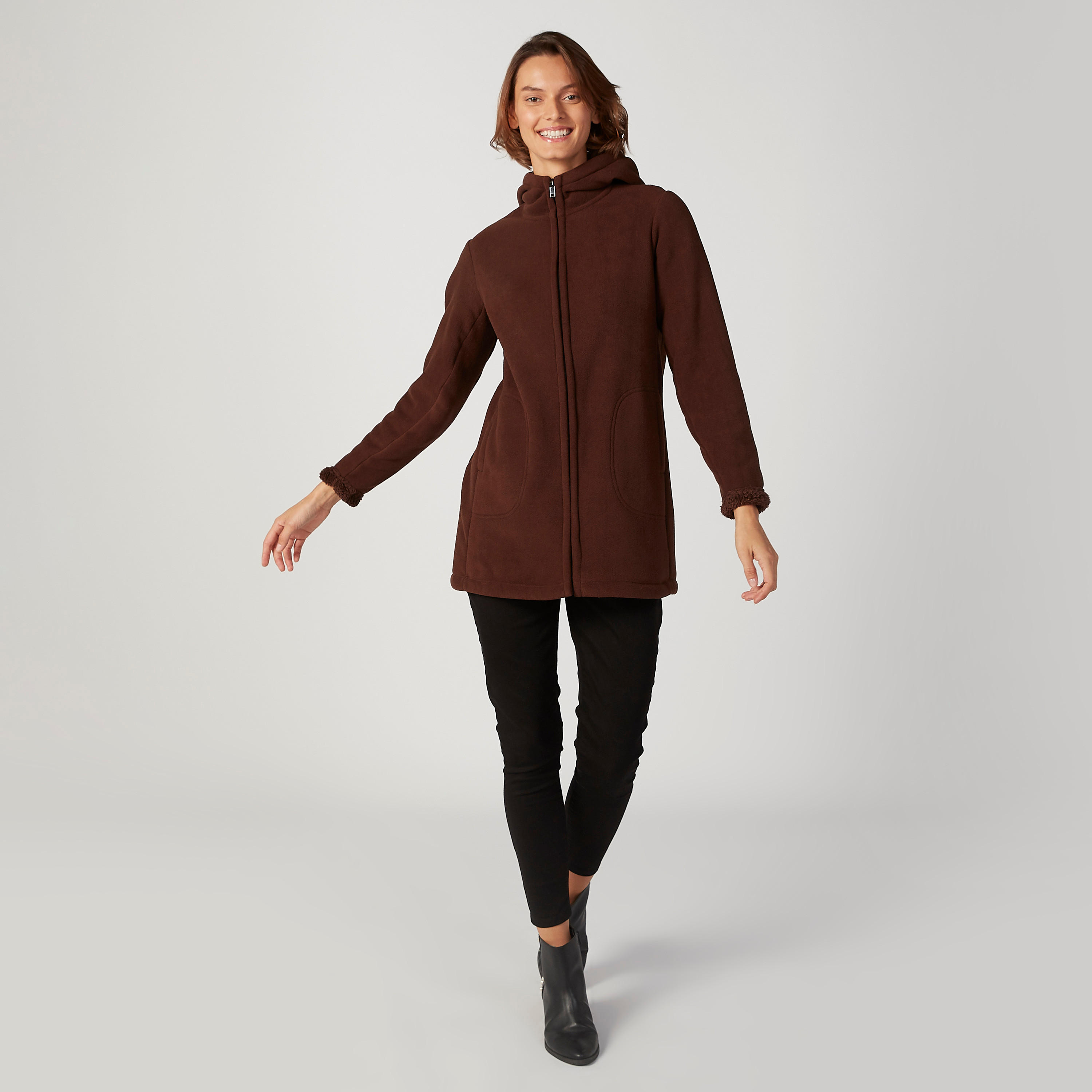 هودي بارز الملمس بجيوب كنغر-women-winterwear-hoodiesandsweatshirts-hoodies-image-2