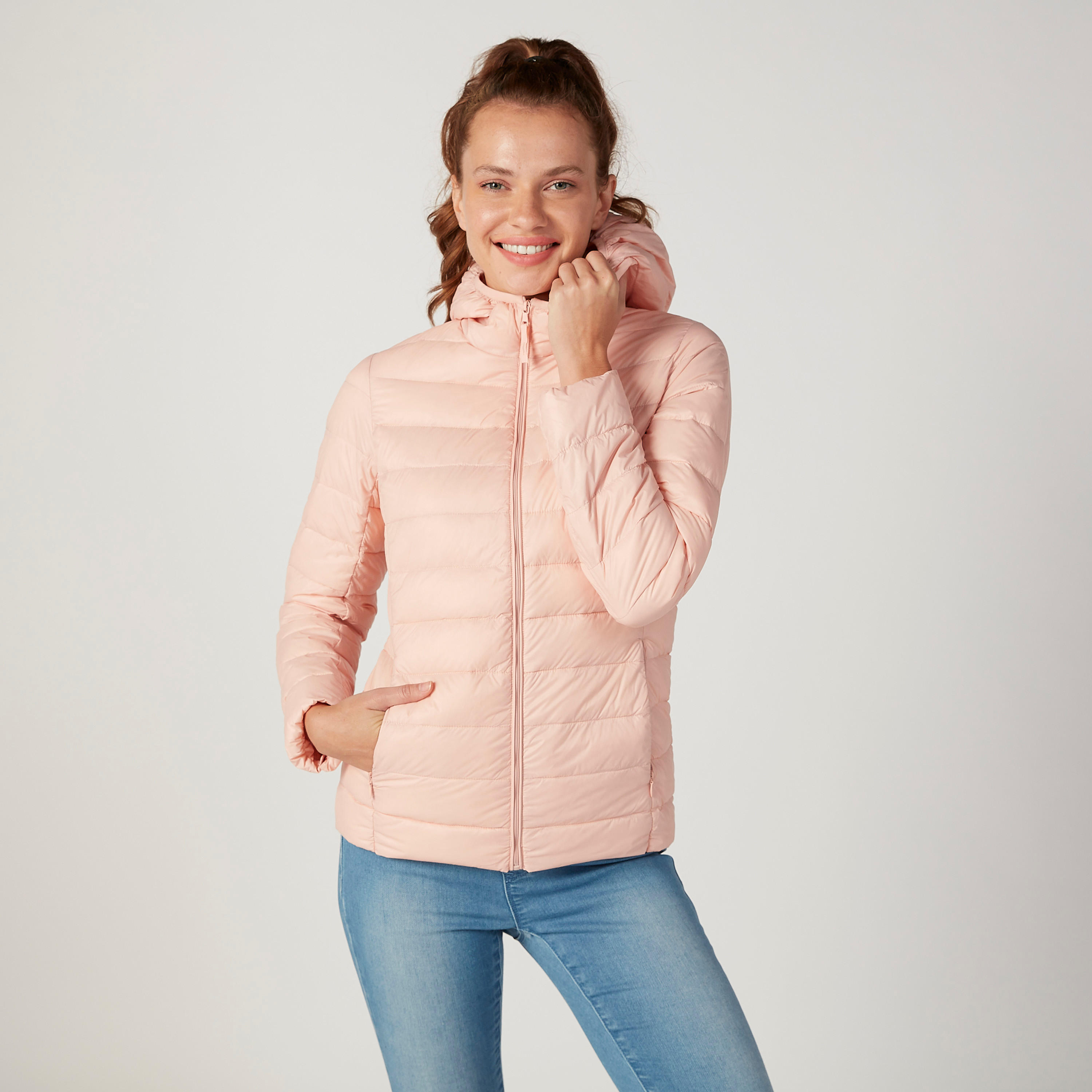 جاكيت جيليه سادة بأكمام طويلة وتفاصيل جيوب-women-winterwear-coatsandjackets-jackets-image-1
