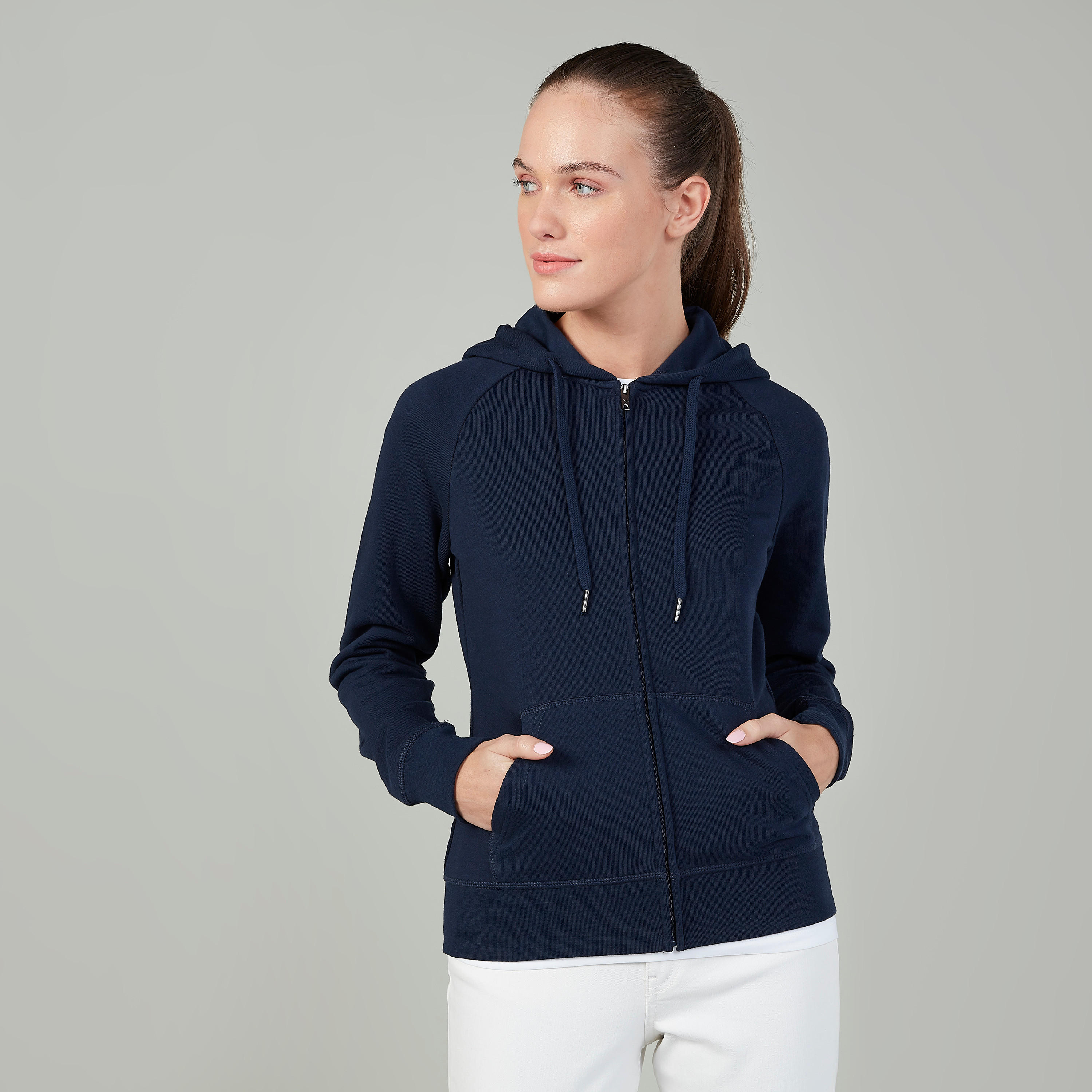 سويت شيرت سادة بأكمام طويلة وقبعة-women-winterwear-hoodiesandsweatshirts-sweatshirts-image-5