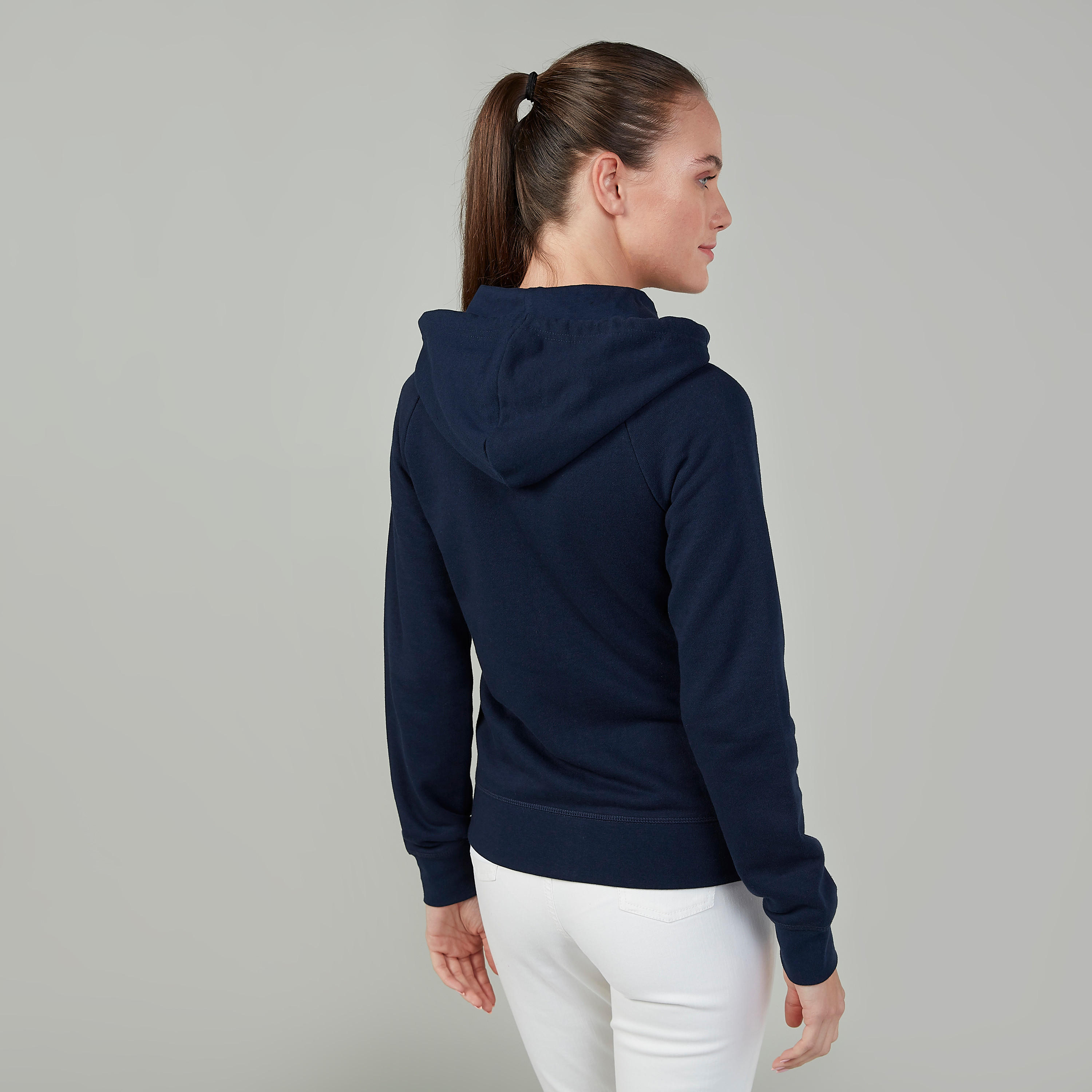 سويت شيرت سادة بأكمام طويلة وقبعة-women-winterwear-hoodiesandsweatshirts-sweatshirts-image-2