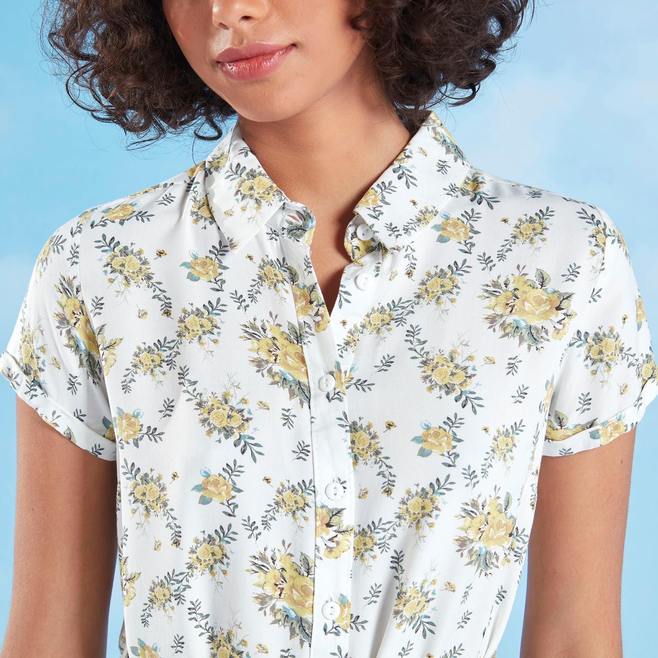 فستان قميص متوسط الطول بأكمام قصيرة وجيوب وطبعات-women-clothing-dresses-image-3