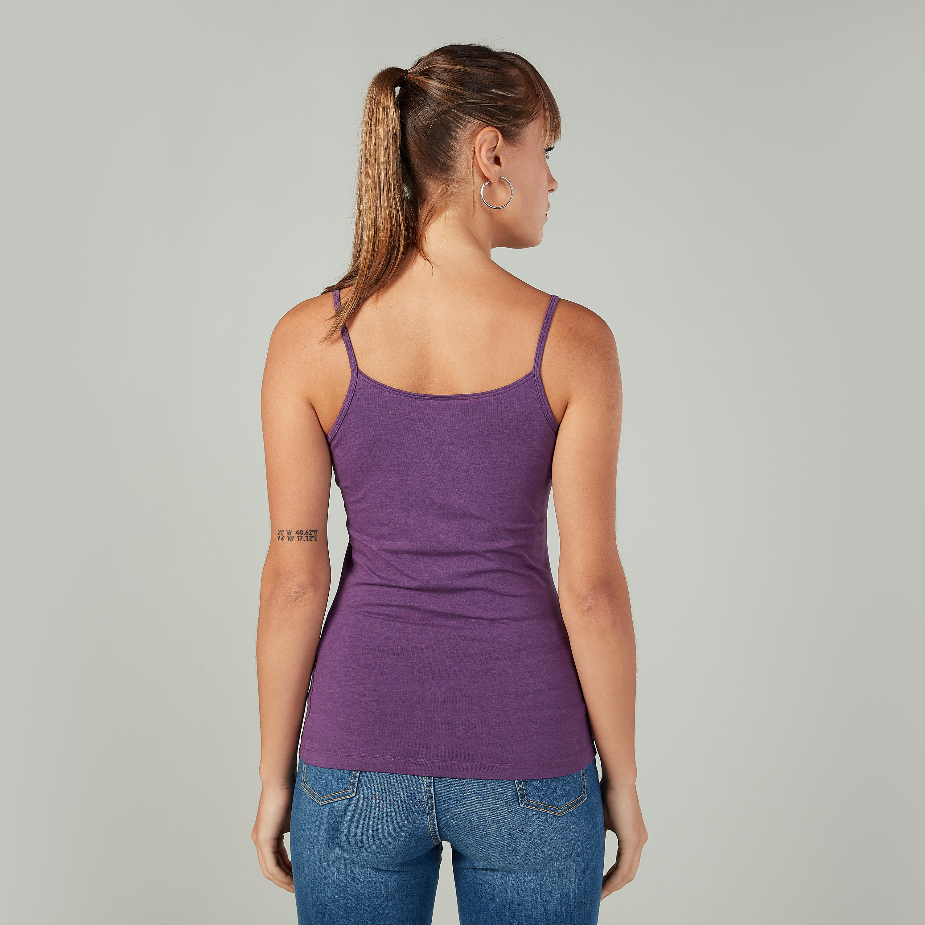 Plain Camisole with Scoop Neck and Spaghetti Straps-women-clothing-tshirts-image-3