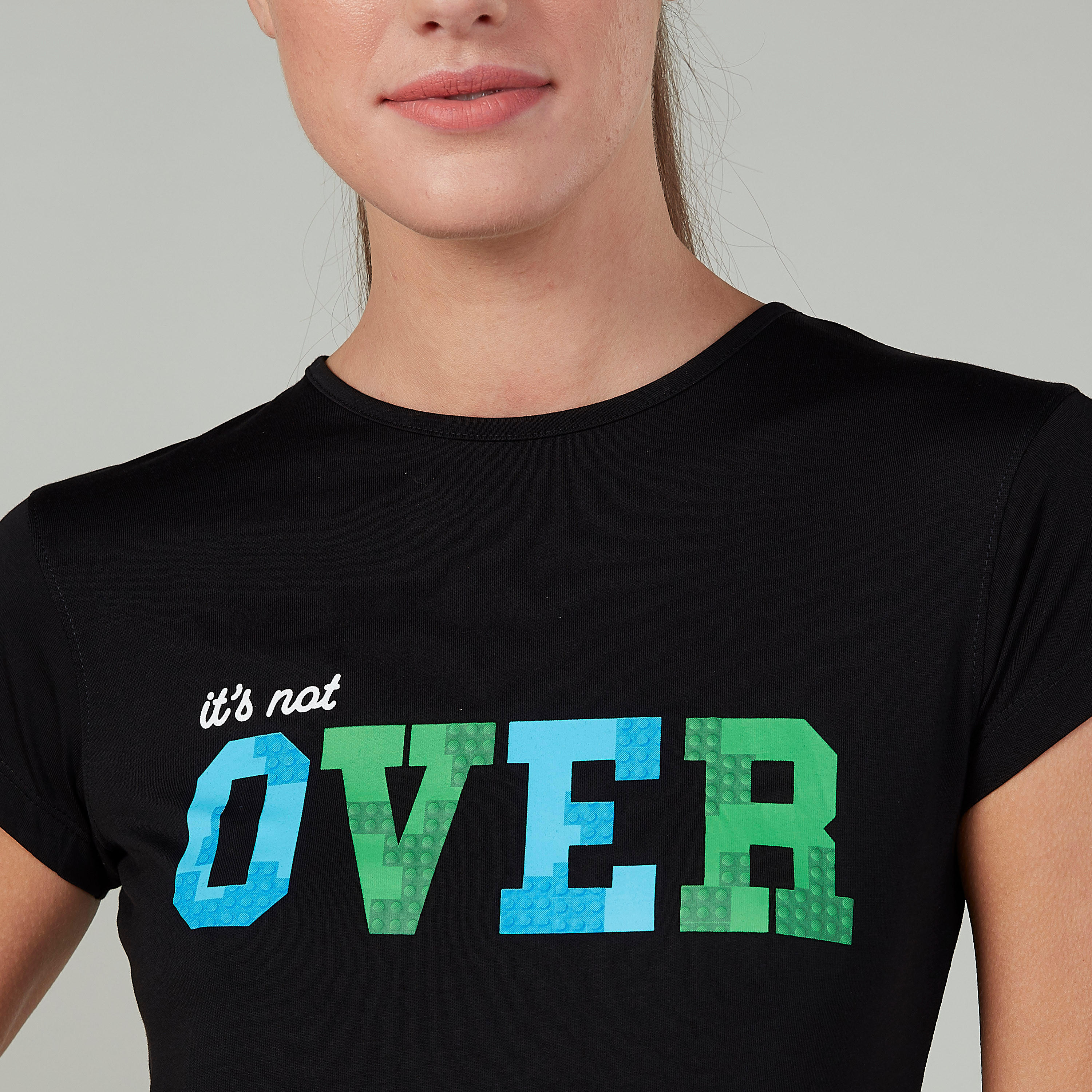 Sustainable Slim Fit Printed Crew NeckT-shirt with Cap Sleeves-women-clothing-tshirts-image-3