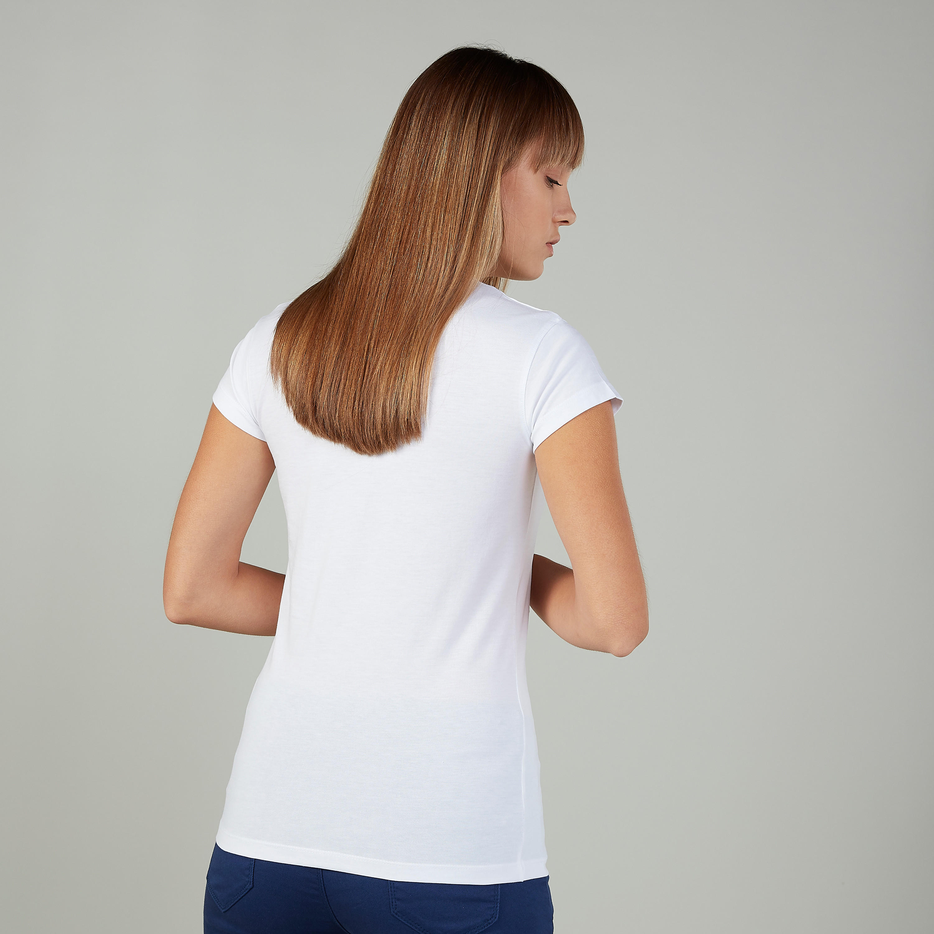 Slim Fit Printed T-shirt with Round Neck and Cap Sleeves-women-clothing-tshirts-image-4