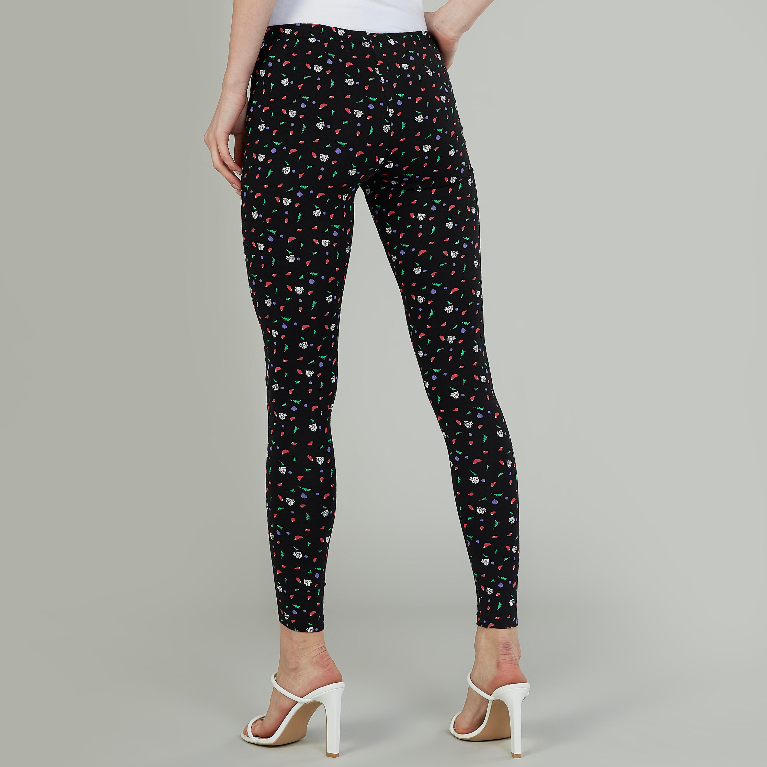 Printed Leggings with Elasticised Waistband-women-clothing-bottoms-leggings-image-3