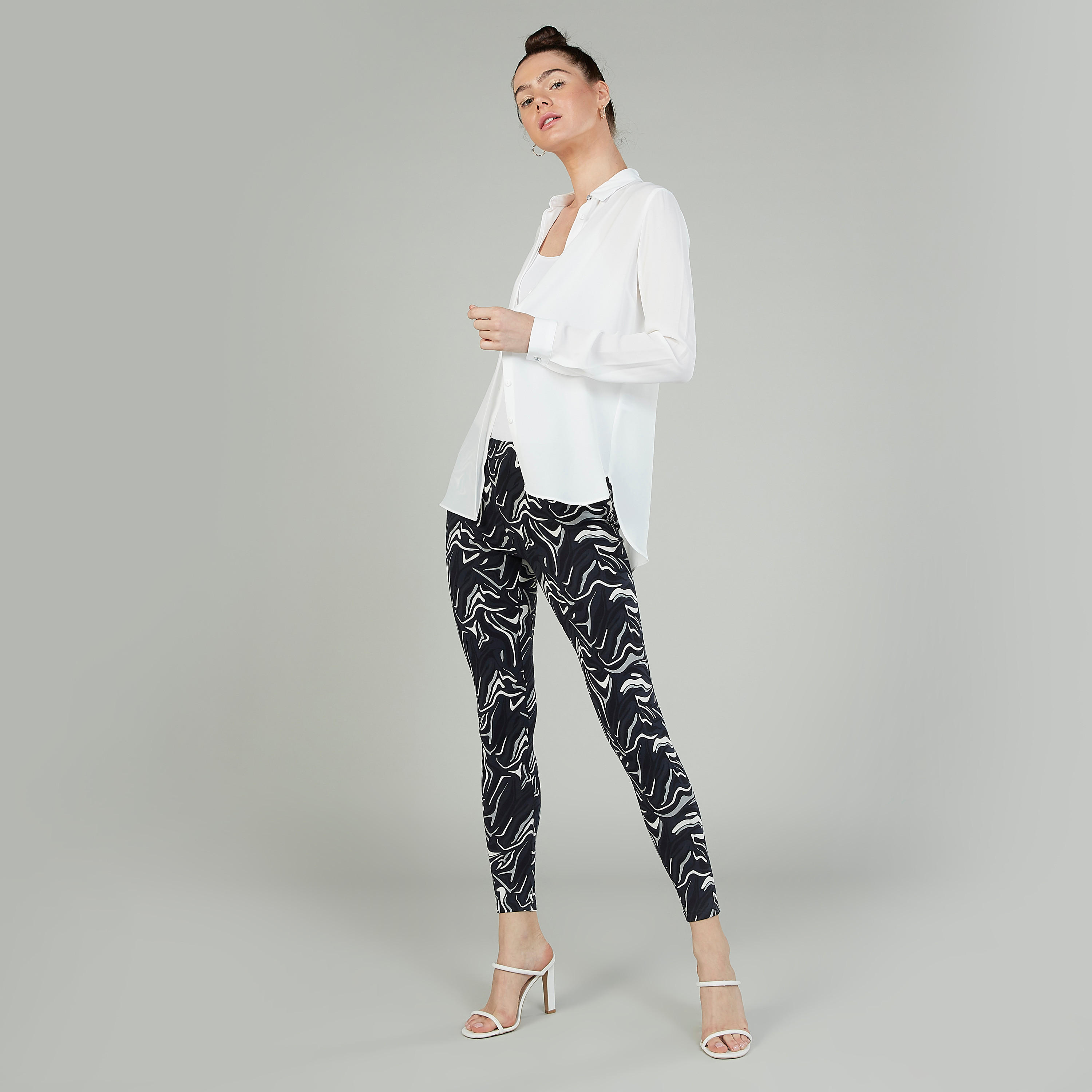 Printed Leggings with Elasticised Waistband-women-clothing-bottoms-leggings-image-2