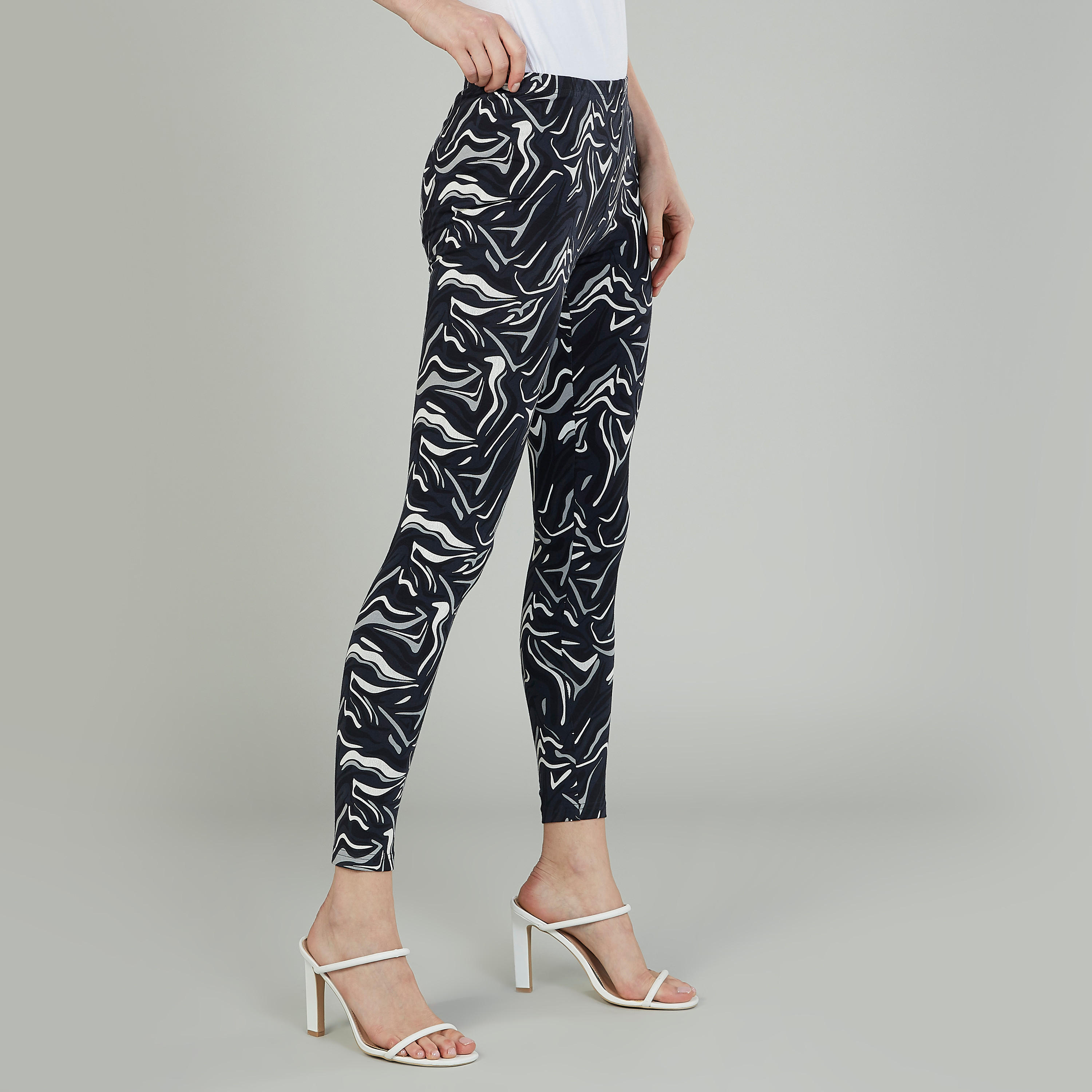 Printed Leggings with Elasticised Waistband-women-clothing-bottoms-leggings-image-4