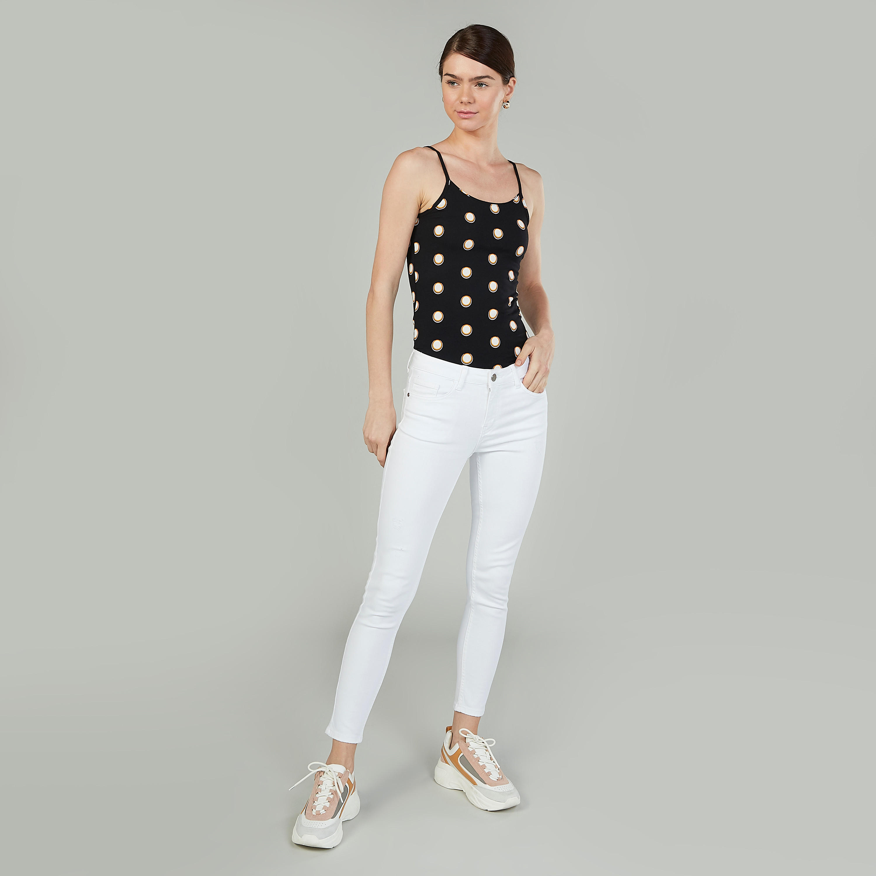 Printed Sleeveless Camisole with Scoop Neck-women-clothing-tshirts-image-2