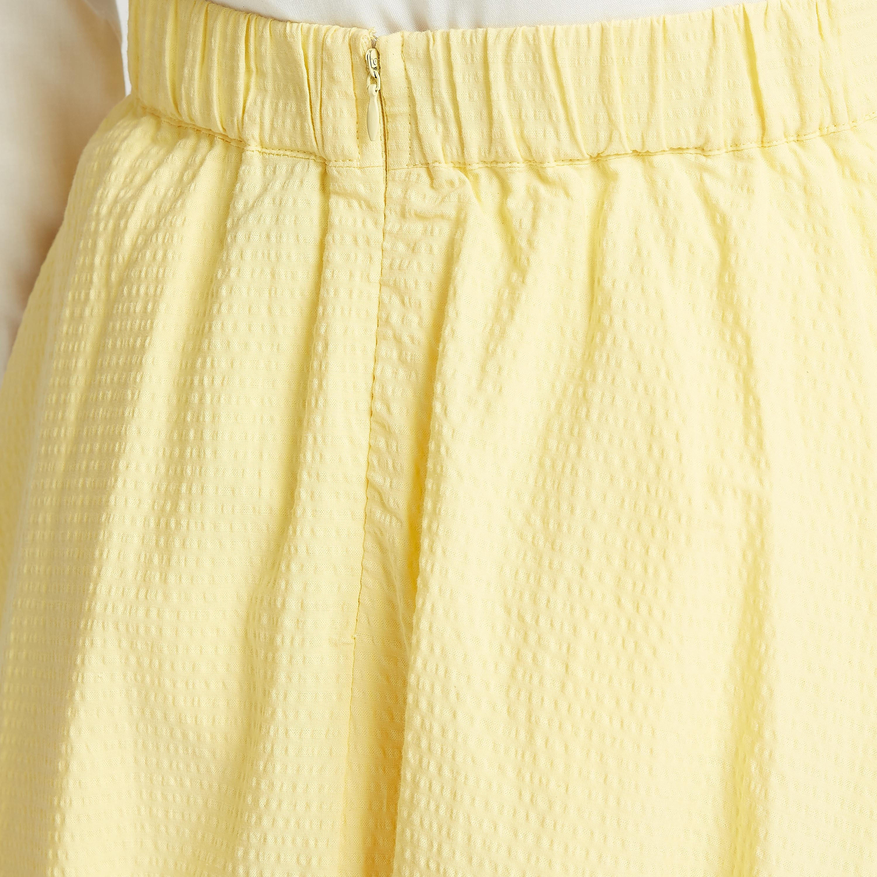 Solid Midi A-line Skirt with Pocket Detail and Elasticised Waistband-women-clothing-bottoms-skirts-image-5