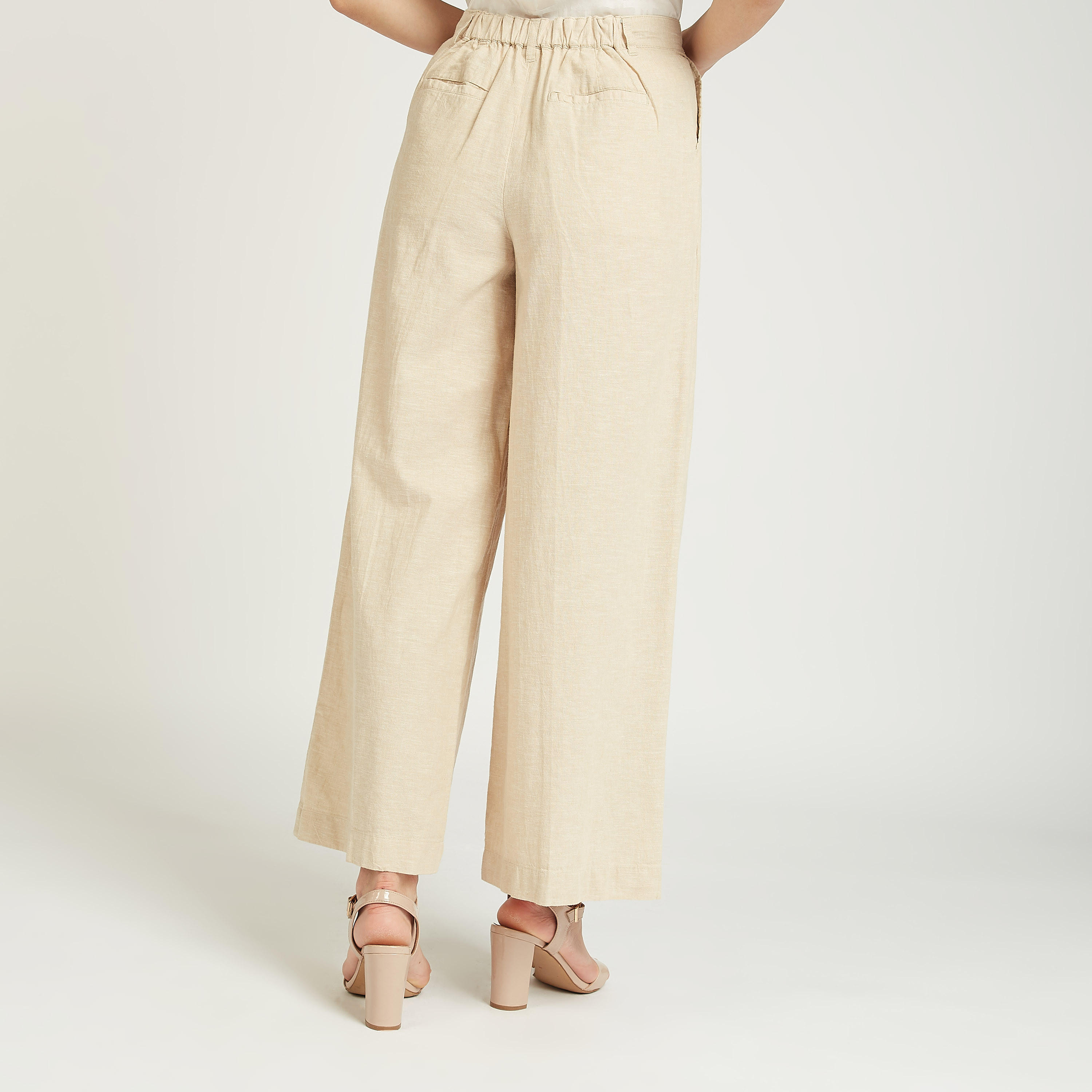 Full Length Solid Palazzo Pant with Pocket Detail-women-clothing-bottoms-trousers-image-4