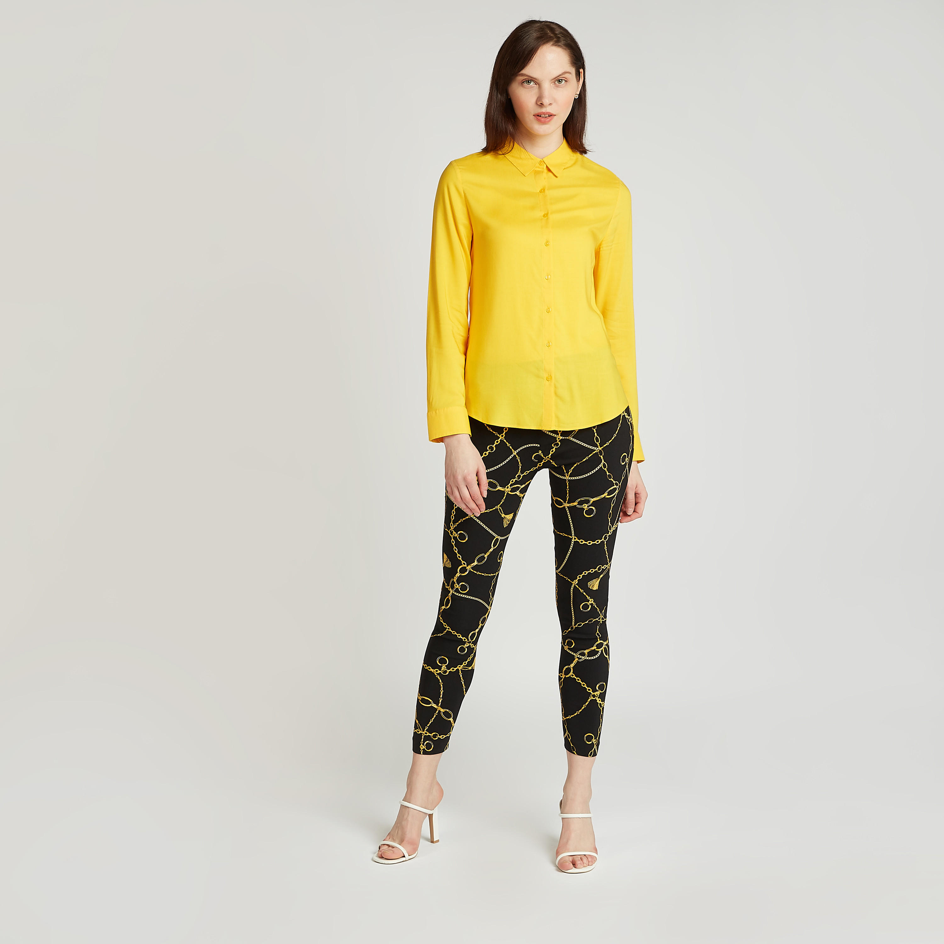 قميص سادة بياقة عاديّة وأكمام طويلة-women-clothing-shirtsandblouses-shirts-image-3