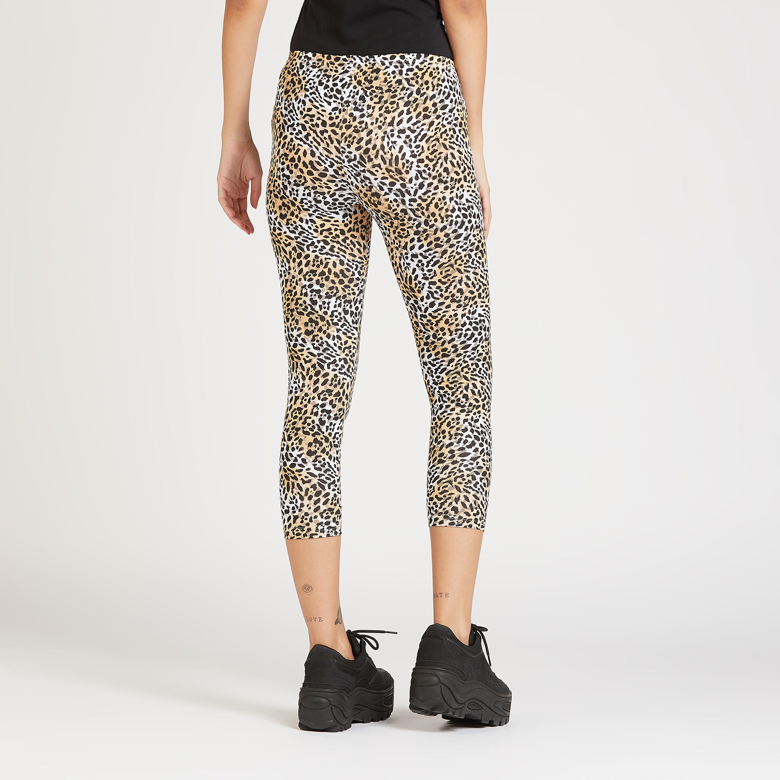 بنطلون ليقنز 3/4 بخصر مطّاطي وطبعات حيوانات-women-clothing-bottoms-leggings-image-4