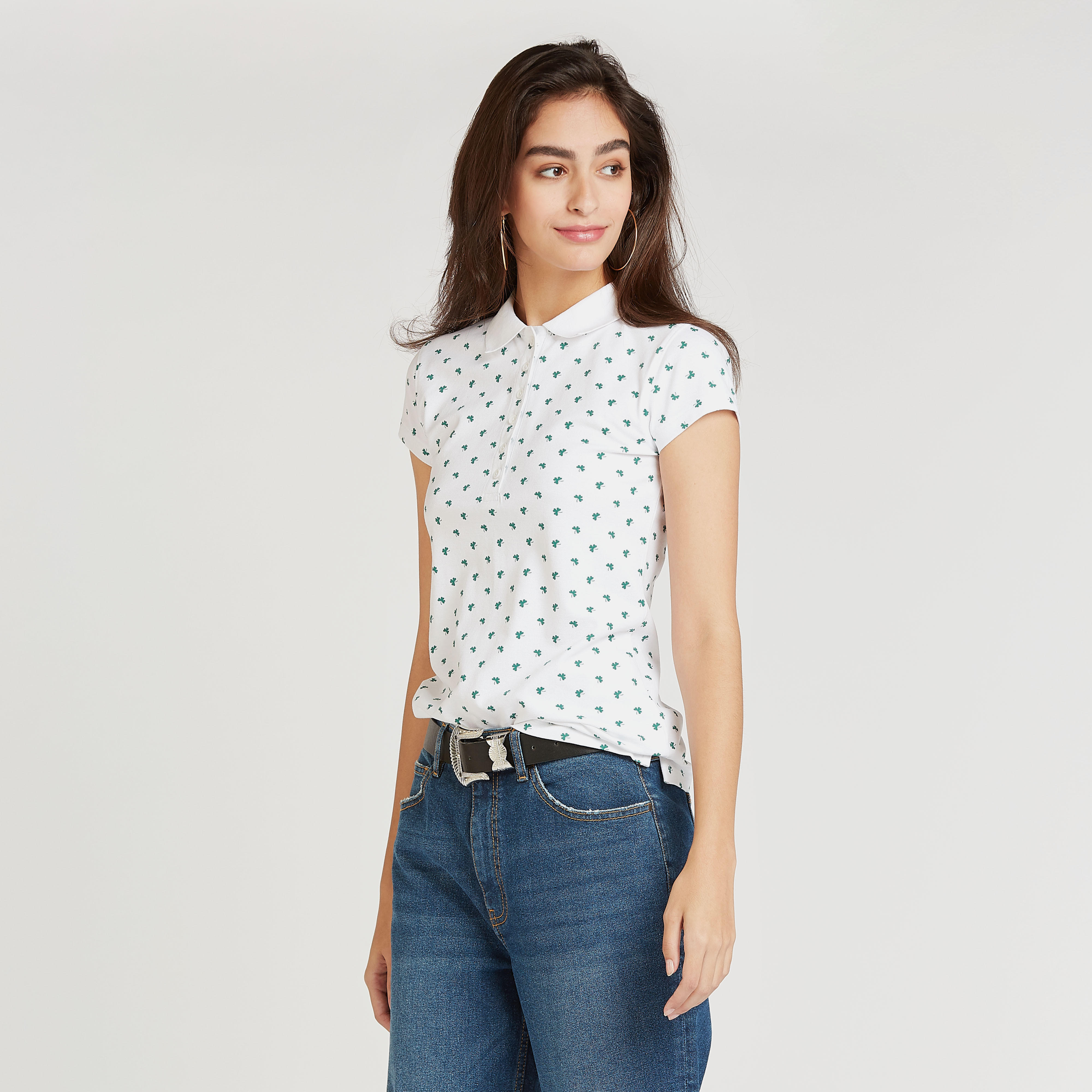 تيشيرت بولو بأكمام كاب وطبعات-women-clothing-tshirts-image-5
