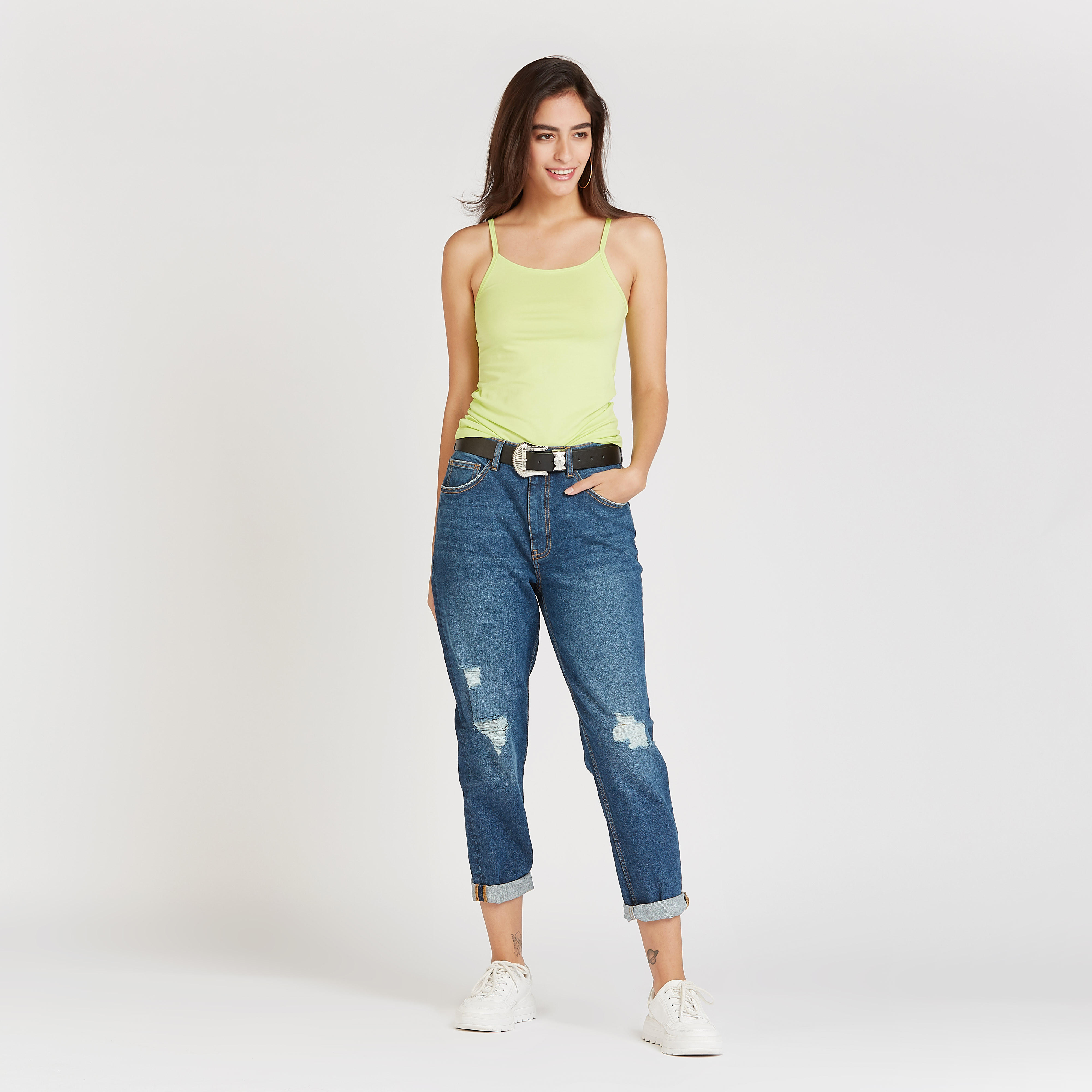 Solid Camisole with Scoop Neck and Spaghetti Straps-women-clothing-tshirts-image-17