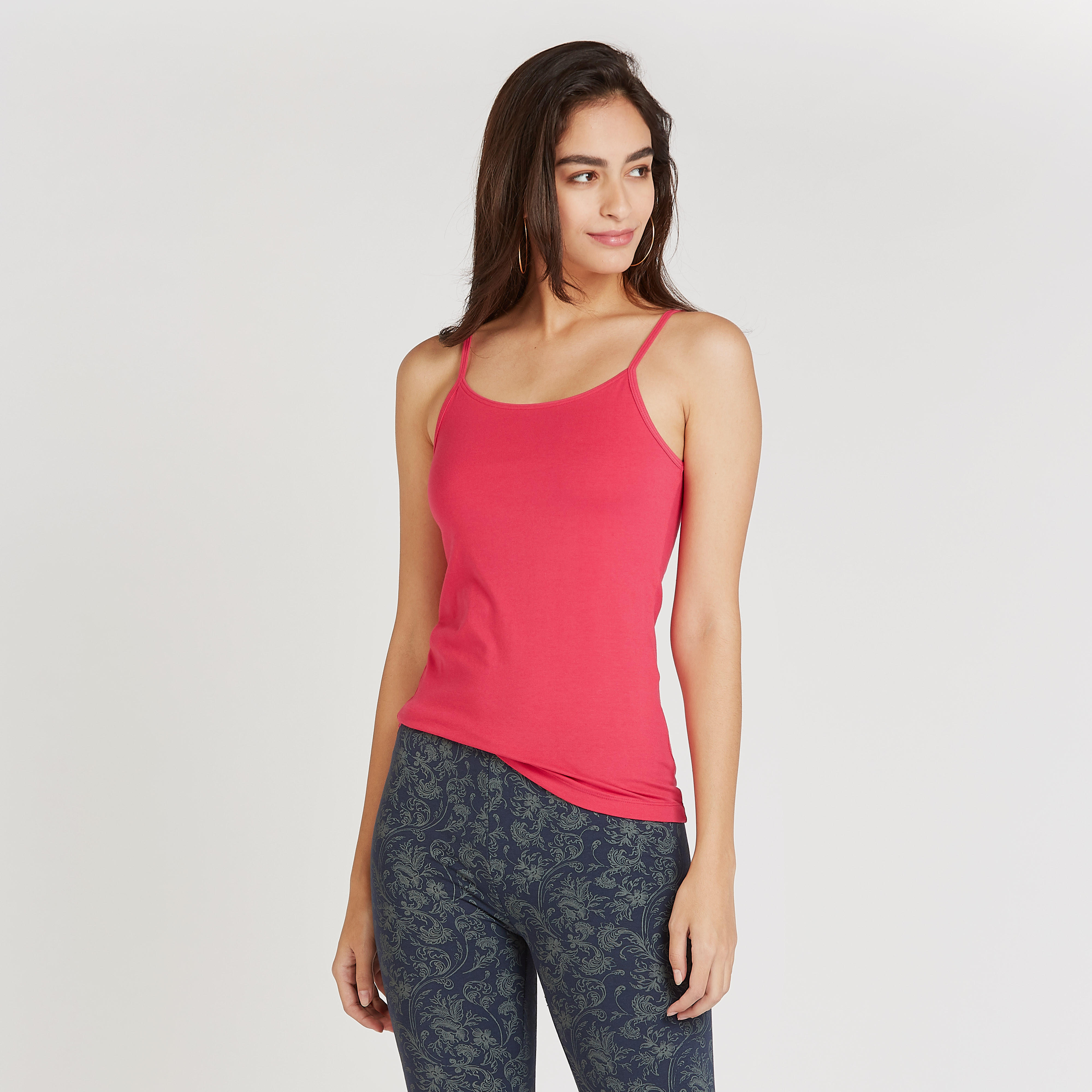 Solid Camisole with Scoop Neck and Spaghetti Straps-women-clothing-tshirts-image-11