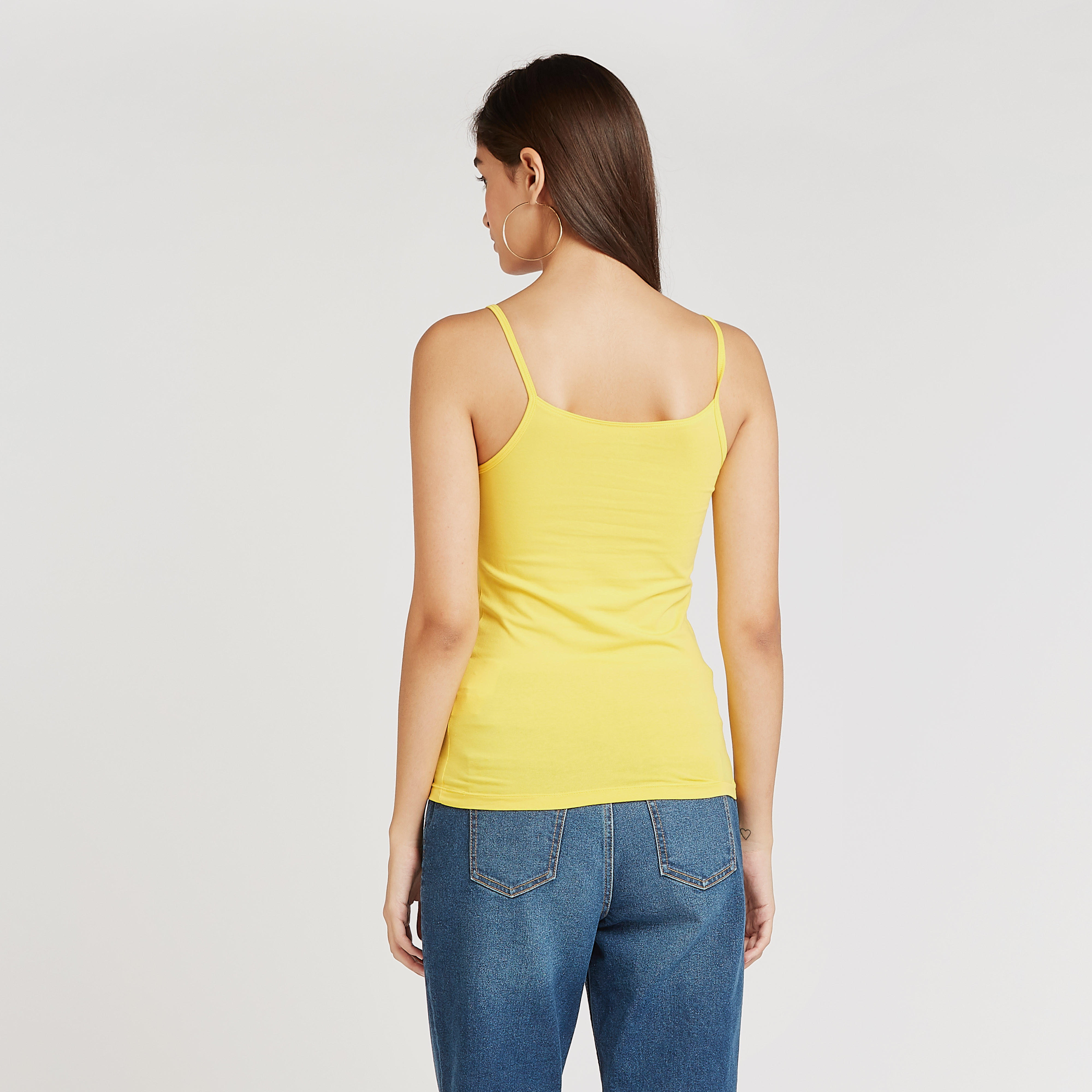 Solid Camisole with Scoop Neck and Spaghetti Straps-women-clothing-tshirts-image-9