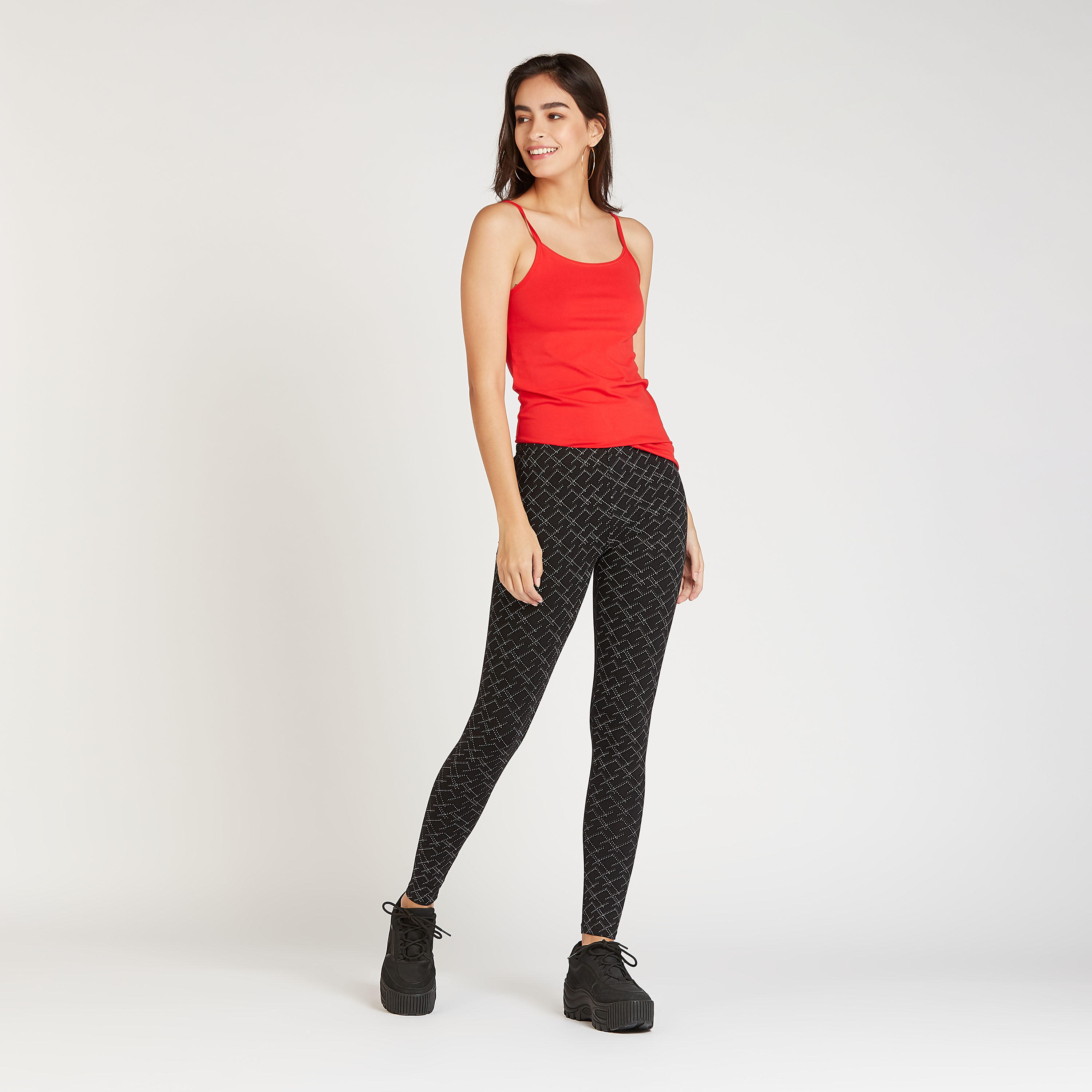 Solid Camisole with Scoop Neck and Spaghetti Straps-women-clothing-tshirts-image-2