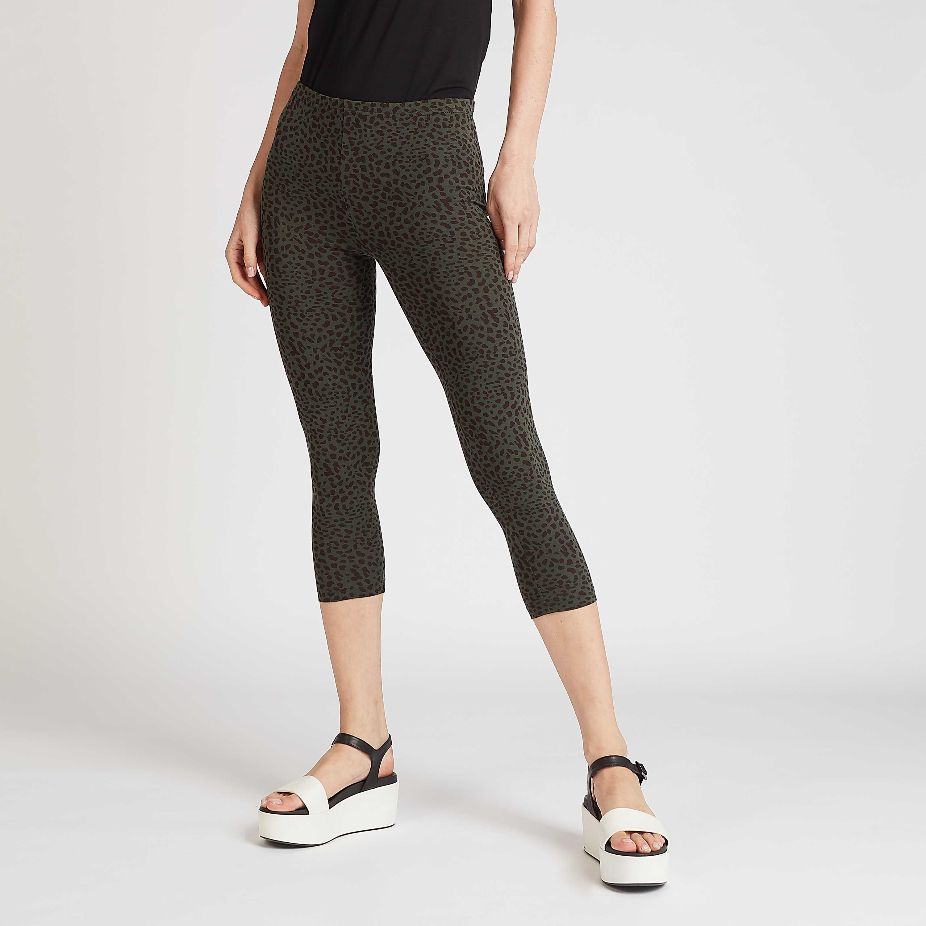 Sustainable Animal Print Cropped Leggings with Elasticised Waistband-women-clothing-bottoms-leggings-image-1