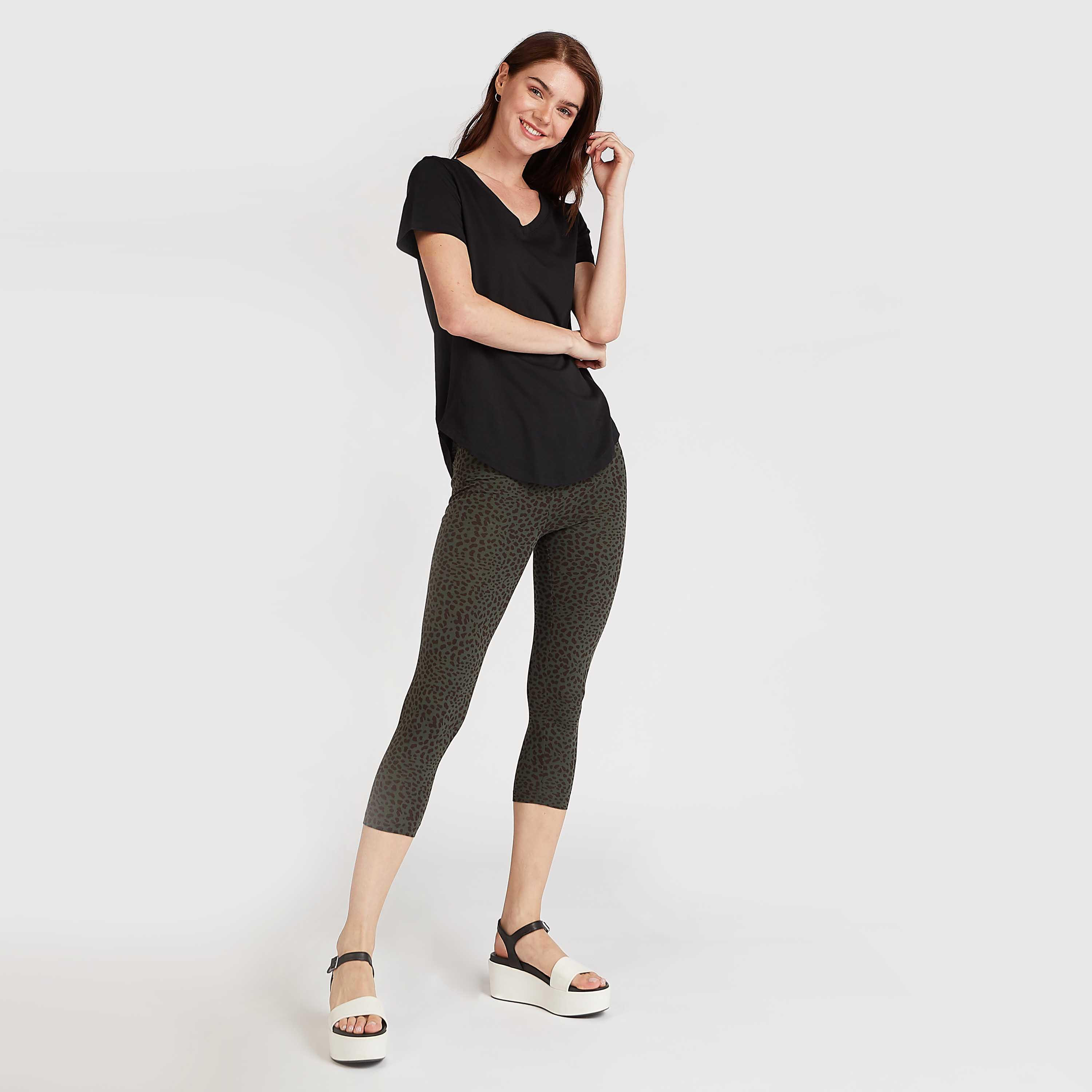 Sustainable Animal Print Cropped Leggings with Elasticised Waistband-women-clothing-bottoms-leggings-image-2