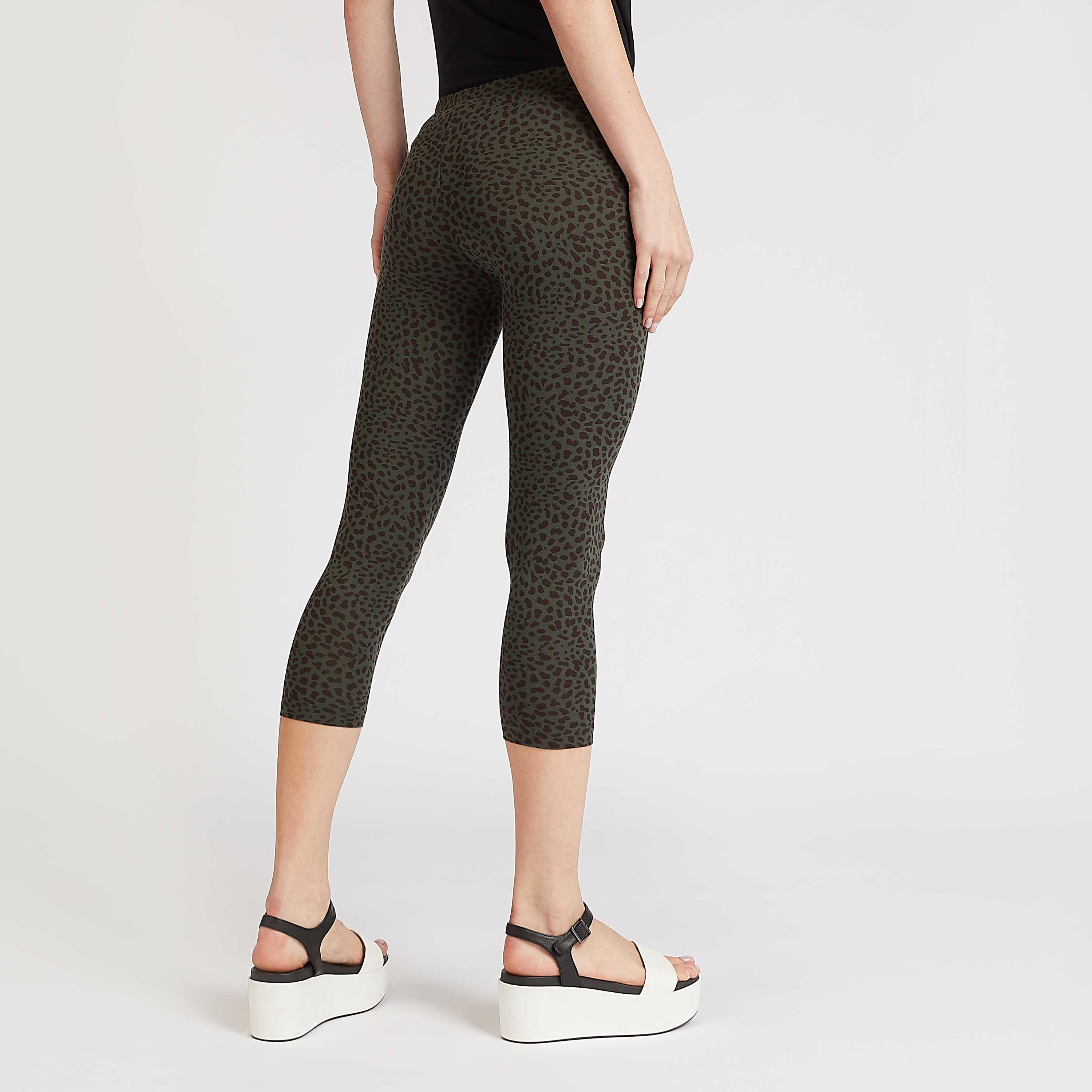 Sustainable Animal Print Cropped Leggings with Elasticised Waistband-women-clothing-bottoms-leggings-image-4