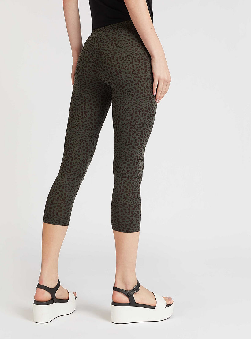Sustainable Animal Print Cropped Leggings with Elasticised Waistband-women-clothing-bottoms-leggings-image-4