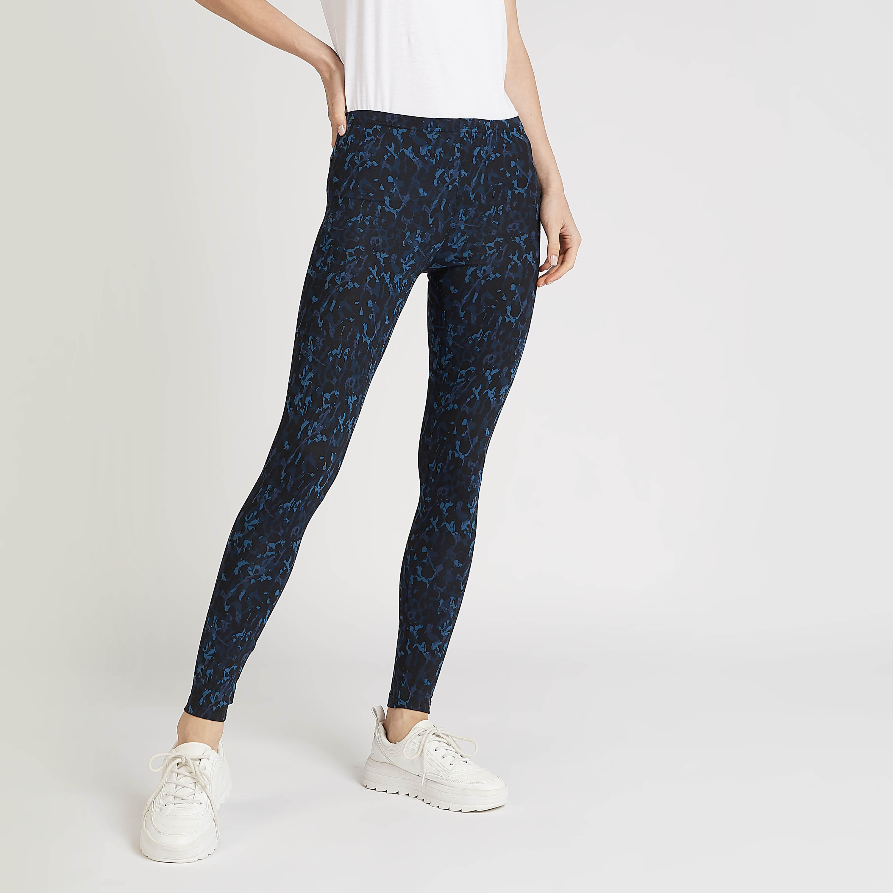 Sustainable Printed Cotton Leggings-women-clothing-bottoms-leggings-image-1