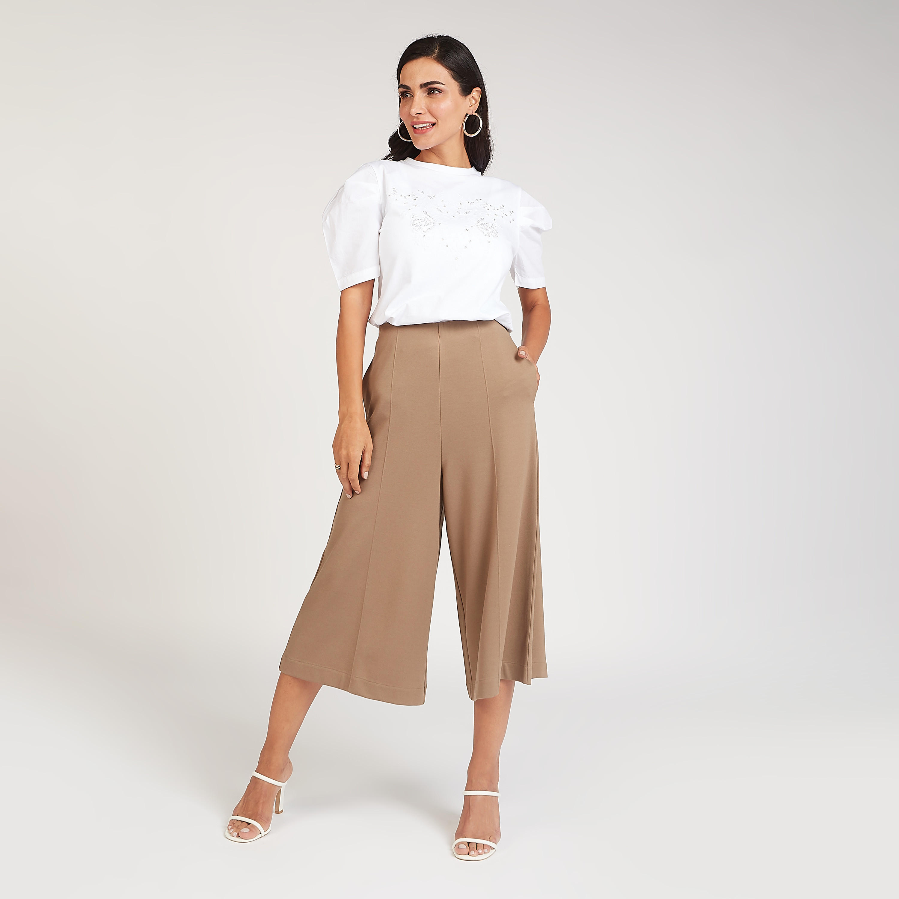 Textured Culottes with Pocket Detail-women-clothing-bottoms-trousers-image-2