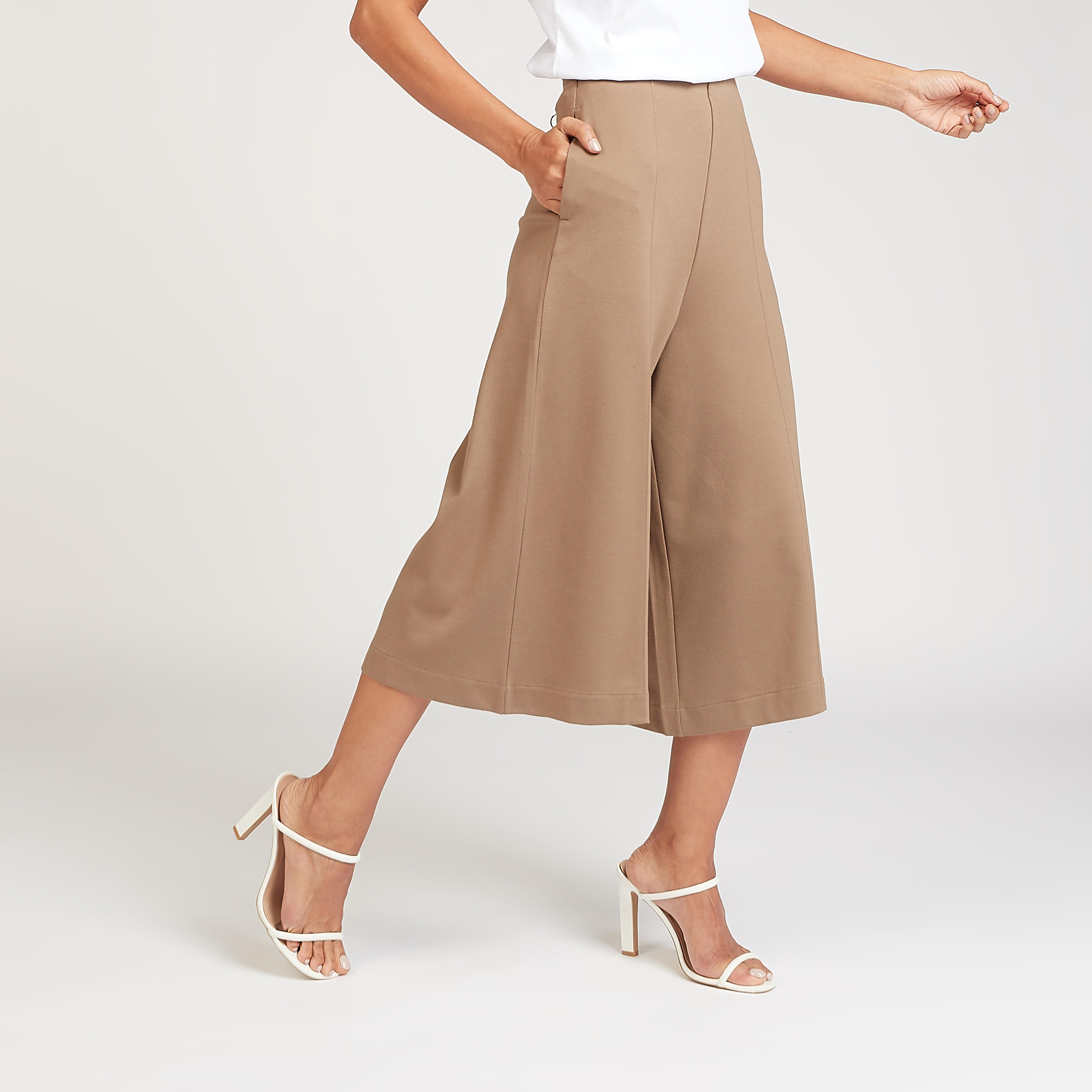 Textured Culottes with Pocket Detail-women-clothing-bottoms-trousers-image-5