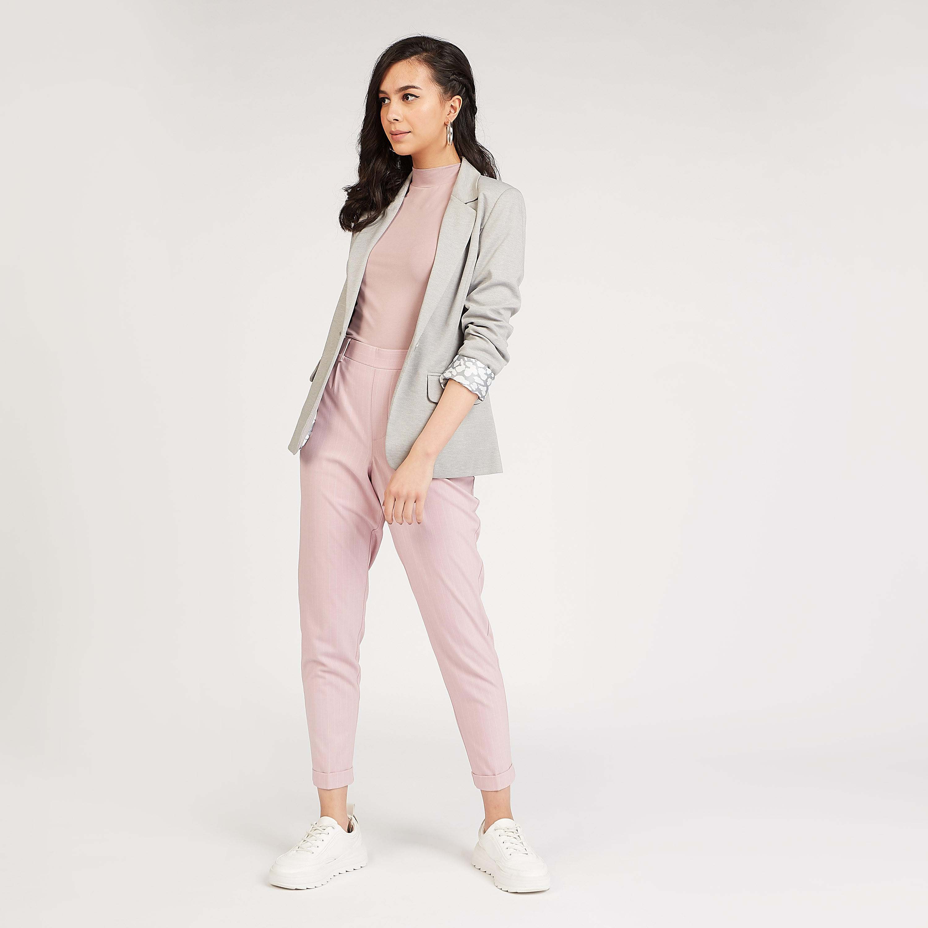 Sustainable Solid High Neck T-shirt with Long Sleeves-women-clothing-tshirts-image-5
