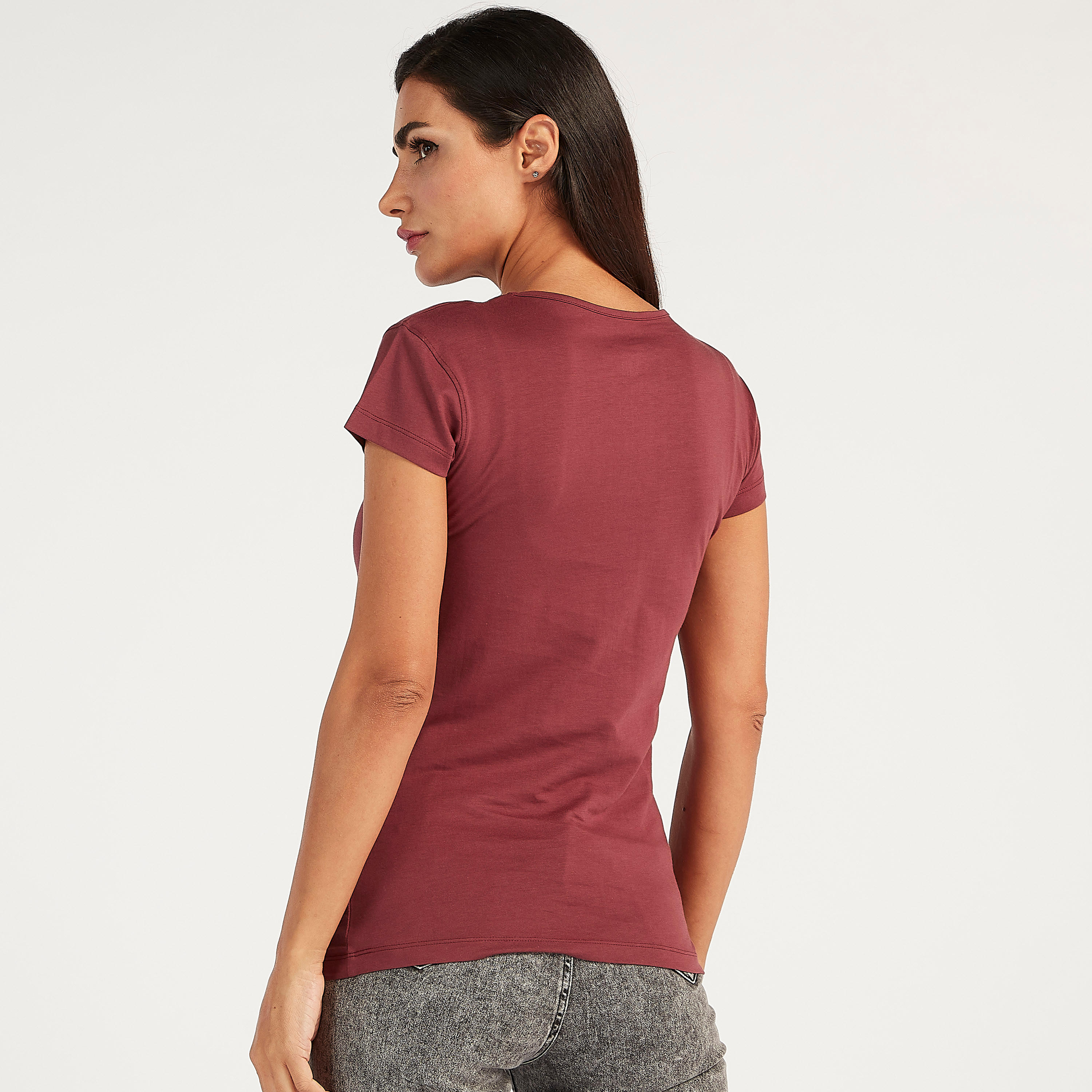 Sustainable Printed T-shirt with Cap Sleeves and Crew Neck-women-clothing-tshirts-image-3