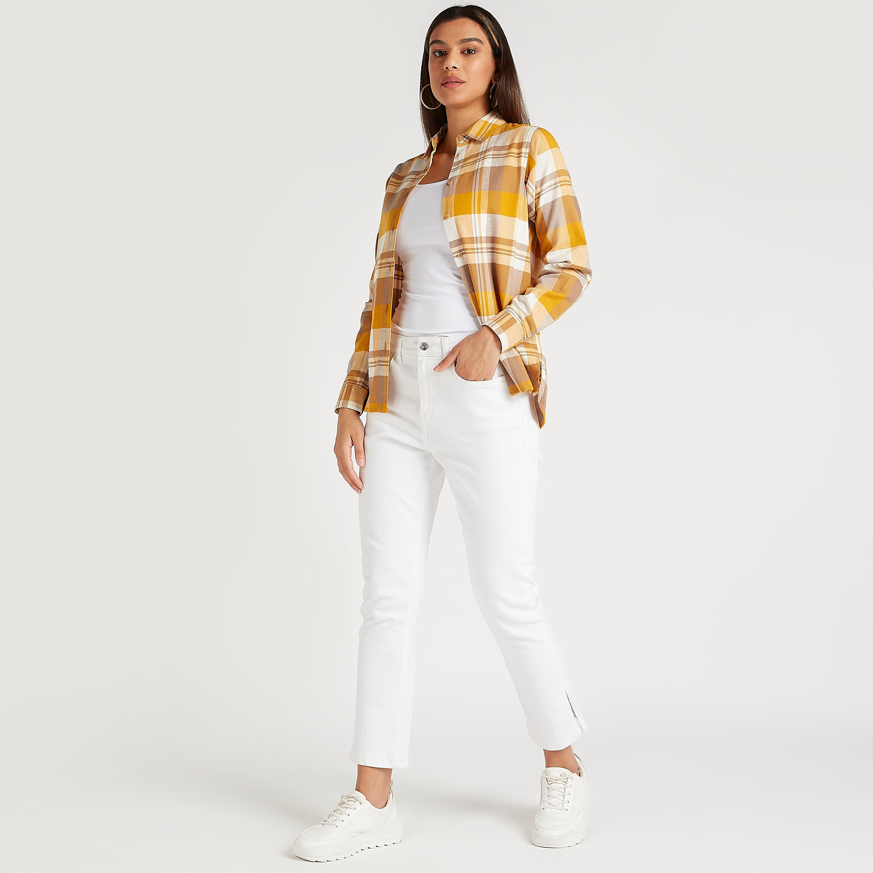 قميص كاروهات بأكمام طويلة-women-clothing-shirtsandblouses-shirts-image-2
