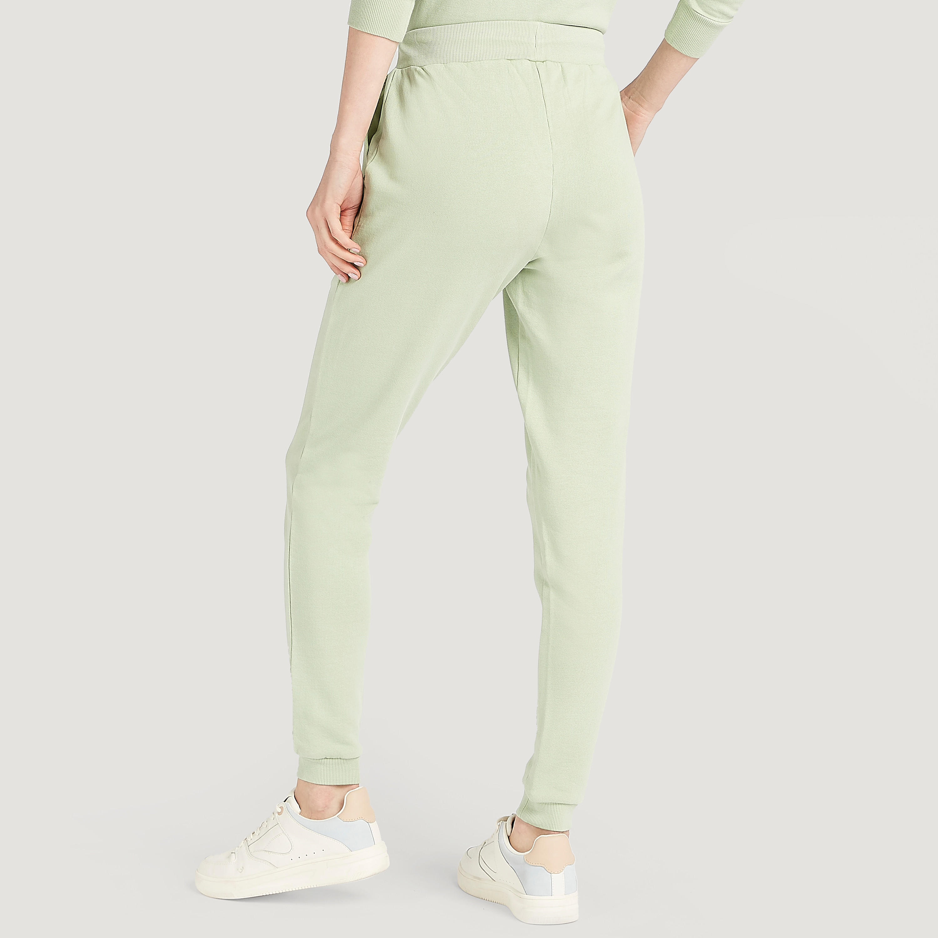 Solid Mid-Rise Joggers with Drawstring Closure-women-clothing-bottoms-joggers-image-4
